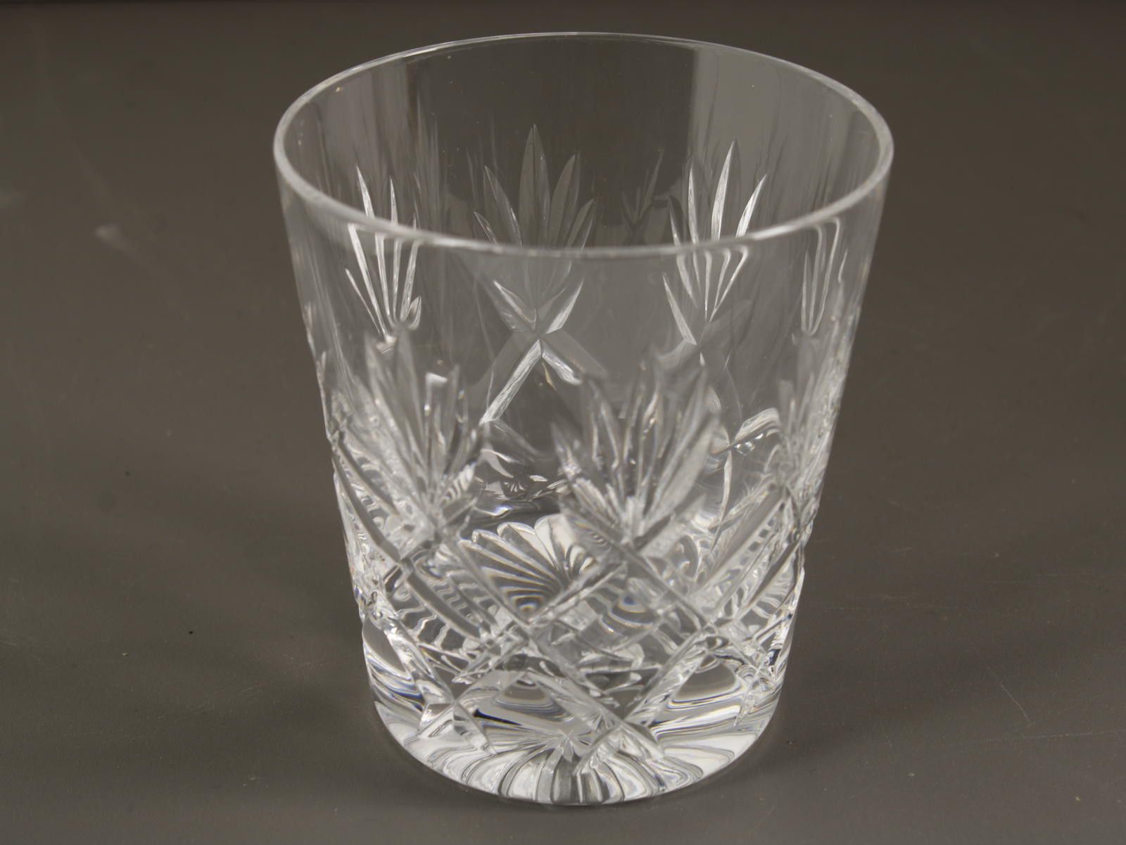 The Unbranded Brand Lead Crystal Cut Glass Set Of 2 Tumblers 4" Size ONE SIZE - 6 Thumbnail