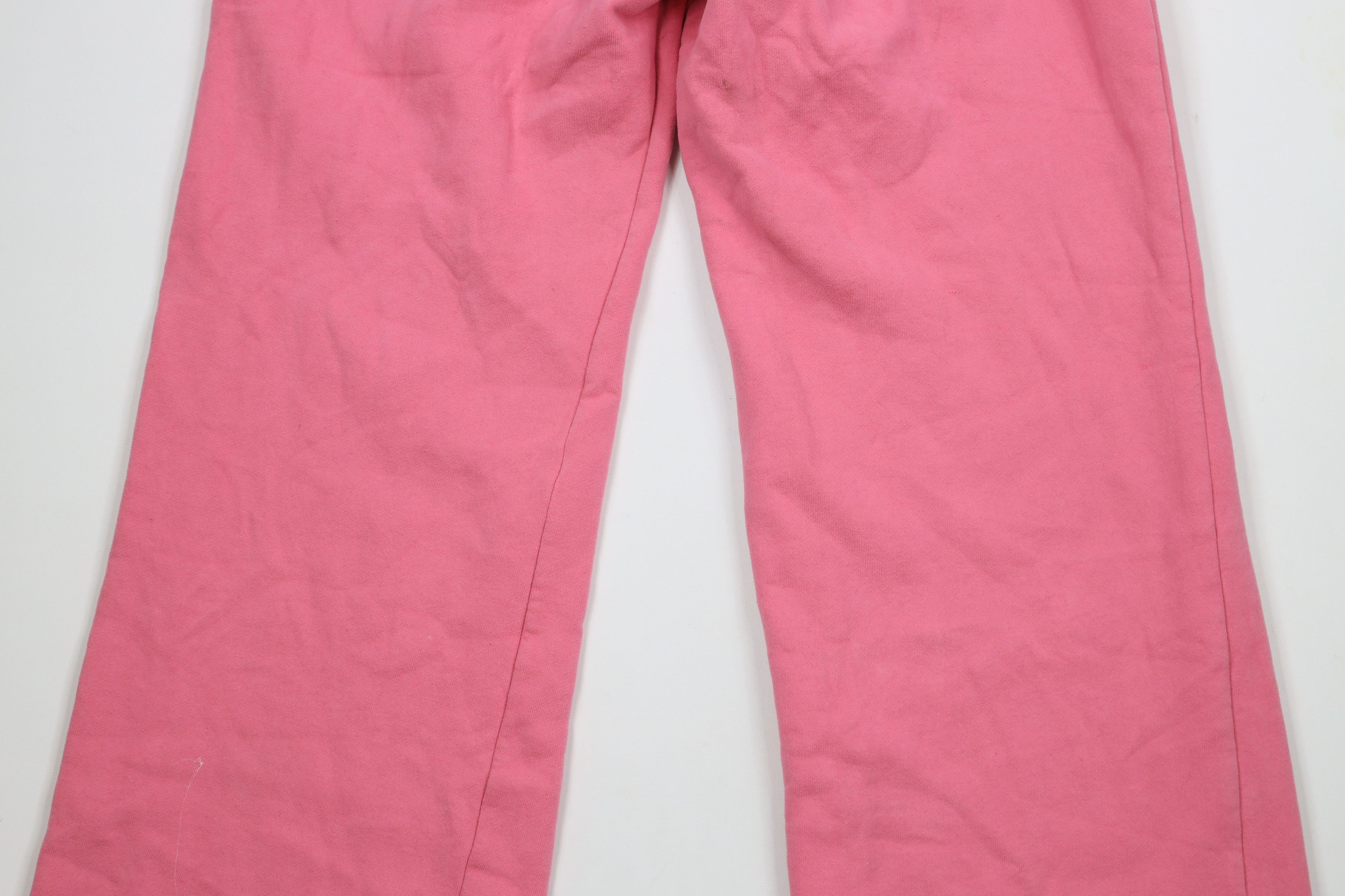 Aeropostale × Vintage Vintage 90s Y2K Aeropostale Wide Leg Sweatpants Pink Size 32" / US 10 / IT 46 - 13 Thumbnail