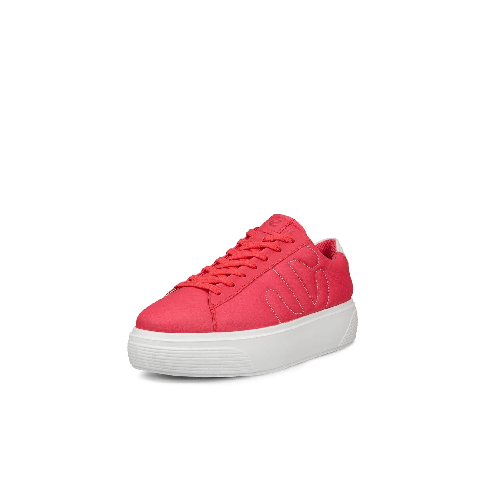 ECCO WOMEN'S 38 STREET PLATFORM TEABERRY/DELICACY PINK WHITE