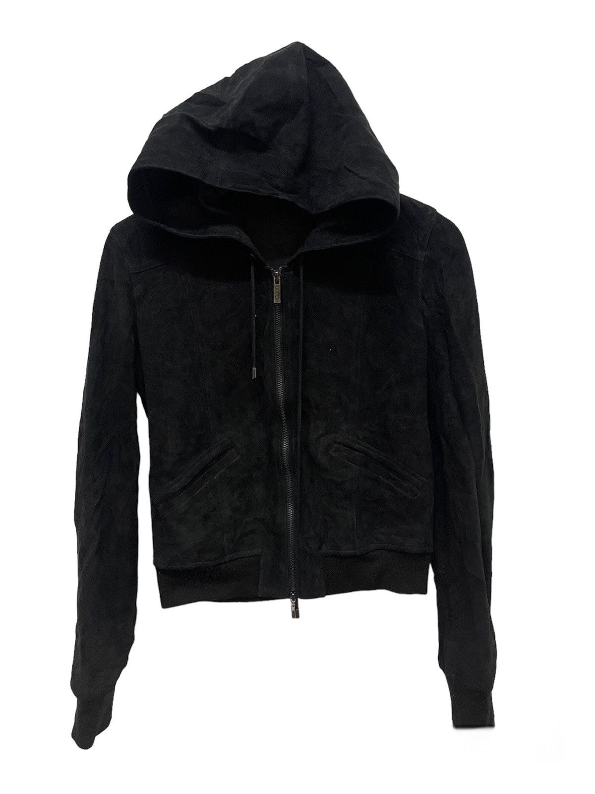 Theory BLACK THEORY LAMBSKIN CROP JACKET Size US S / EU 44-46 / 1 - 1 Thumbnail