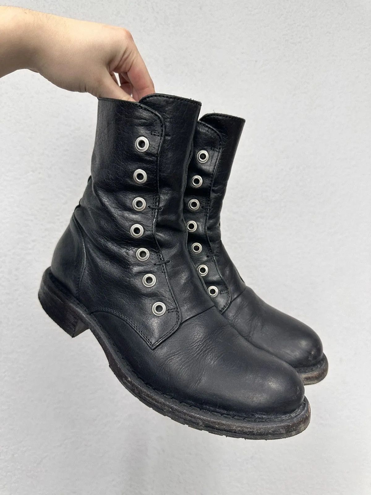 Leather Hight Heels Vintage AS 98 Style Gothic Rick Owens