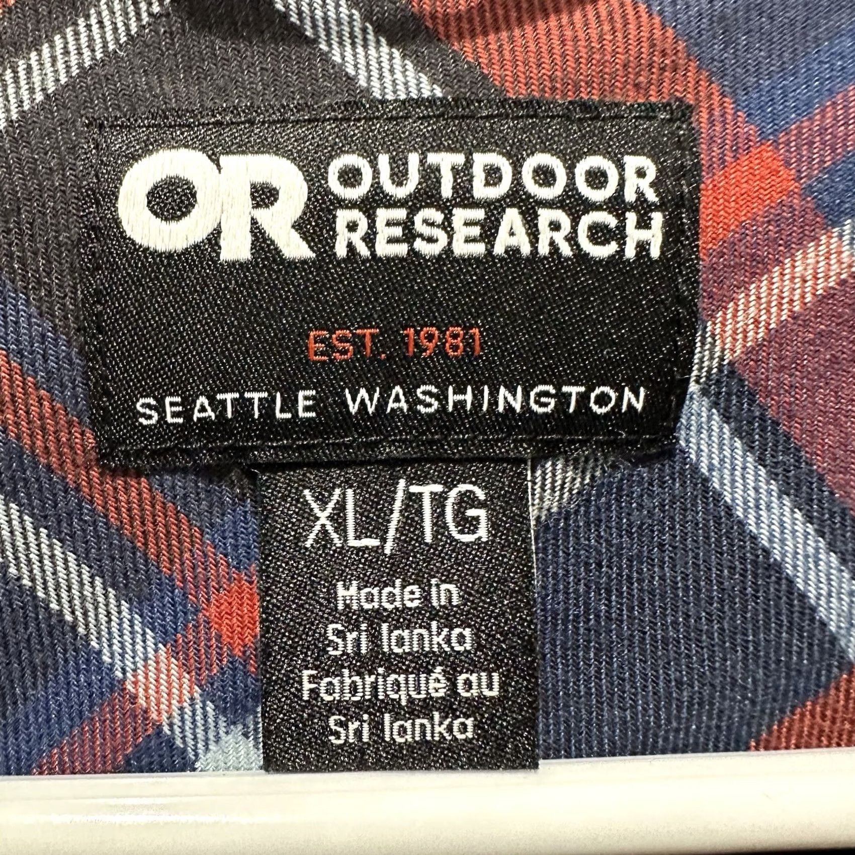 Outdoor Research Outdoor Research Flannel Shirt Mens Size XL Blue Red Plaid Button Up Ravenna Casual Workwear Size US XL / EU 56 / 4 - 4 Thumbnail