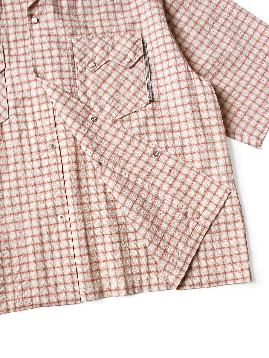 Kapital Kapital Linen Soccer Check Open Collar Western BIG Shirt Size US M / EU 48-50 / 2 - 4 Thumbnail