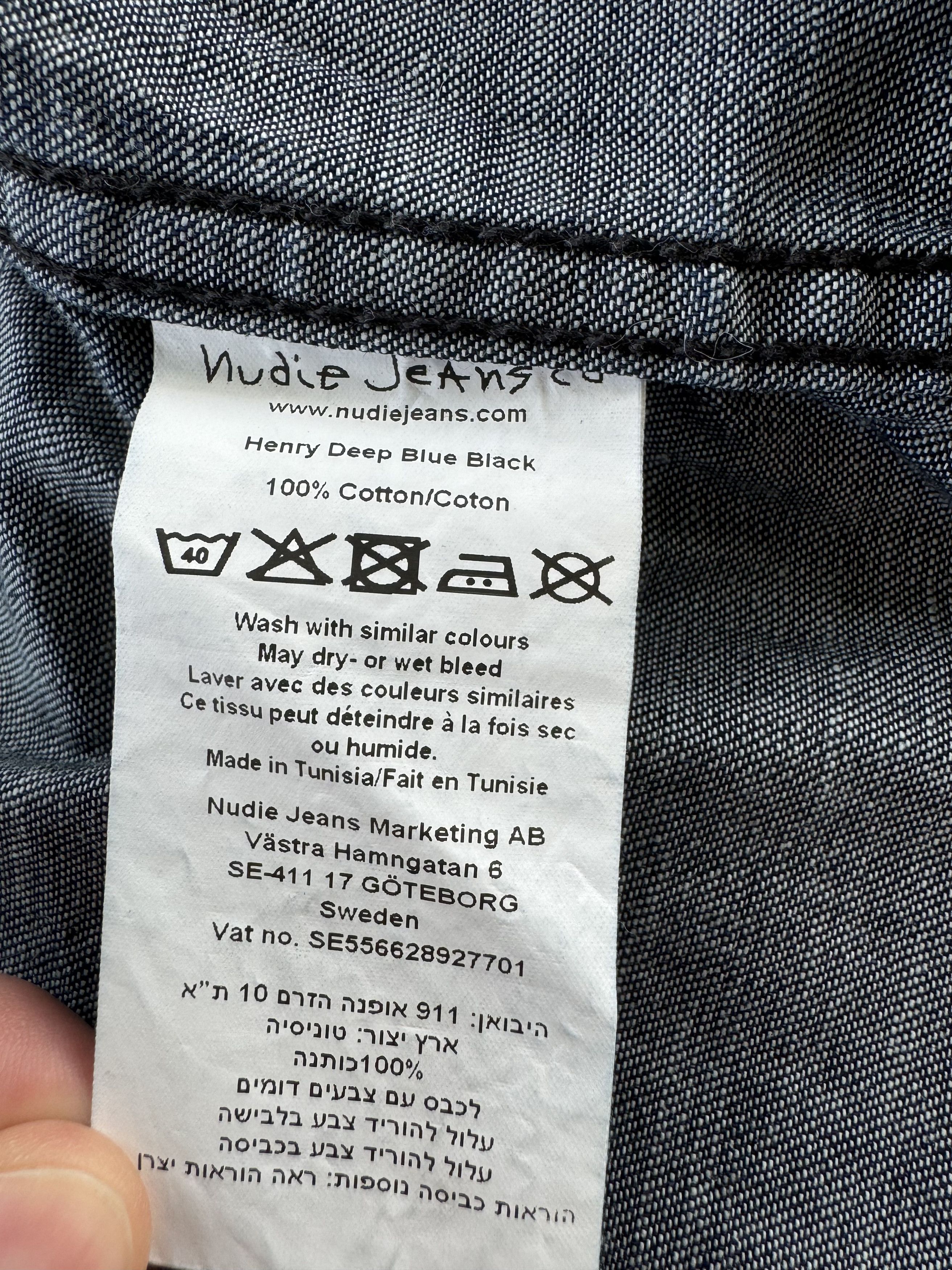 Nudie Jeans Nudie Jeans Henry Shirt - Deep Blue Black, Size Small Size US S / EU 44-46 / 1 - 4 Thumbnail