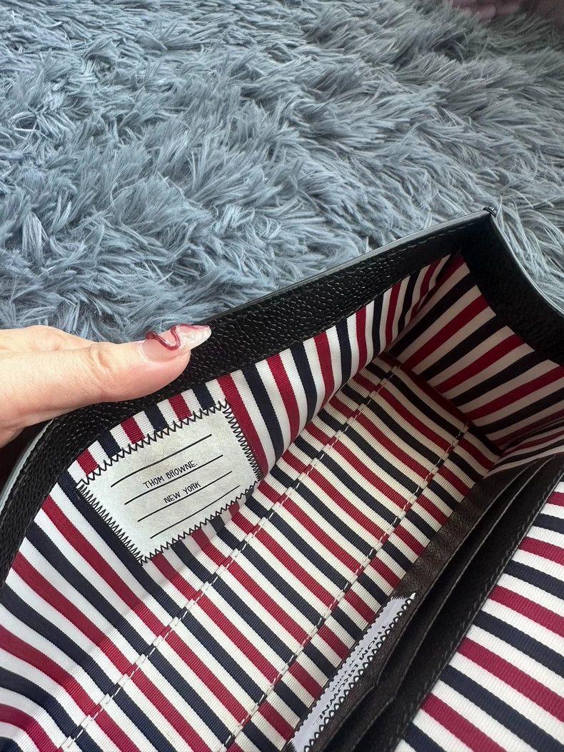 Thom Browne Thom Browne Black leather shoulder bag Size ONE SIZE - 8 Thumbnail
