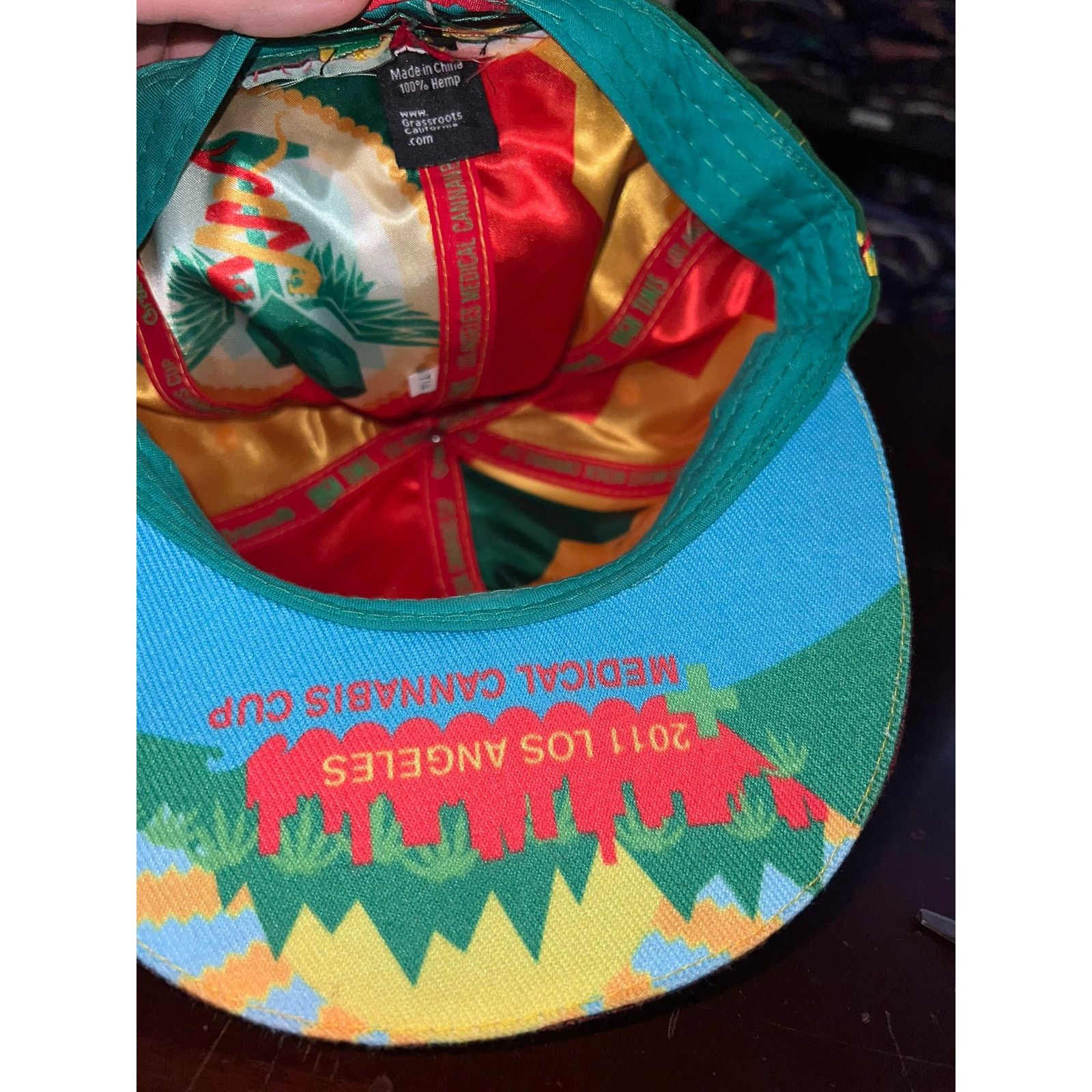 Grassroots California Los Angeles Cannabis Cup Hat 2011 High Times Marijuana Cap Size ONE SIZE - 10 Thumbnail