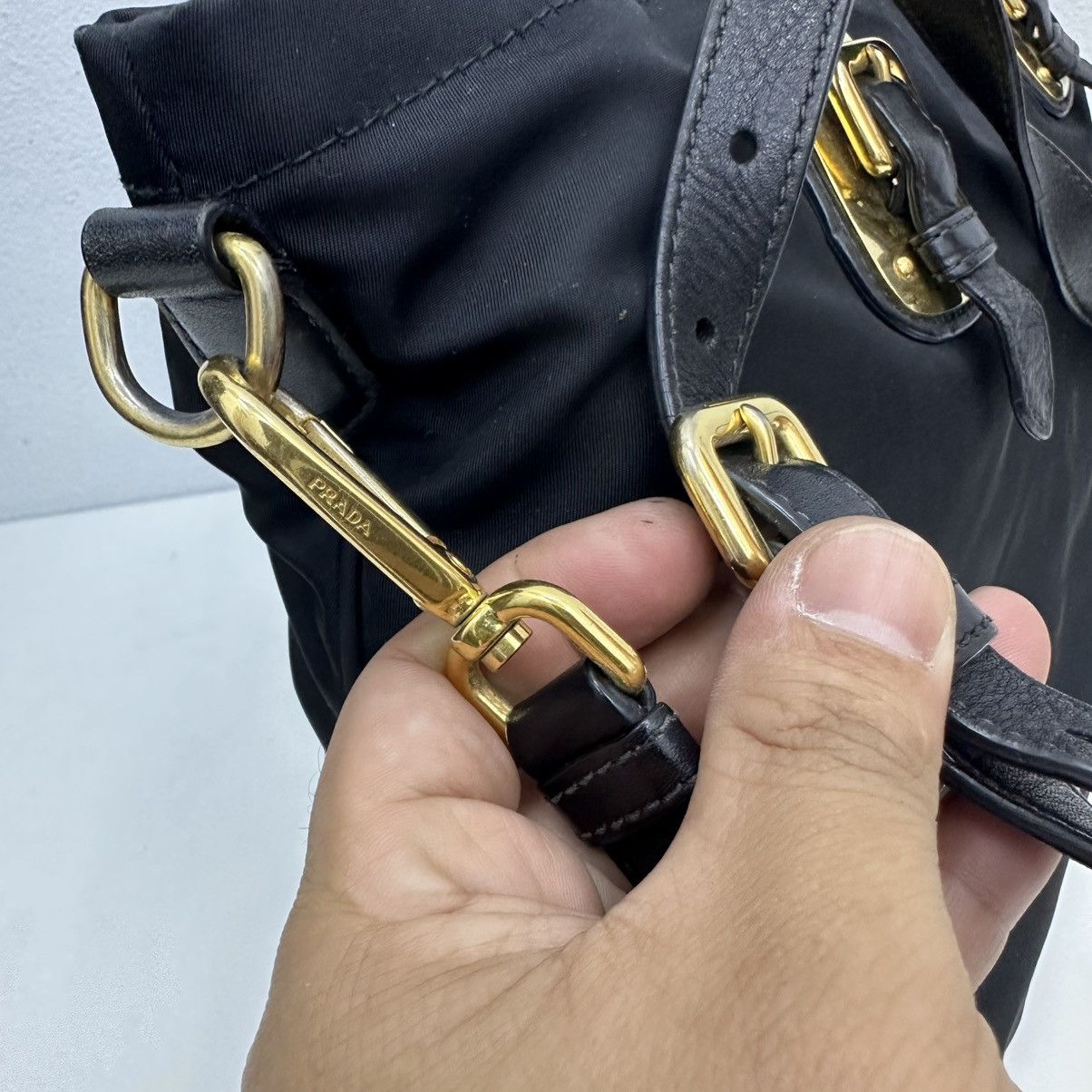 Prada ‼️LASTDROP‼️ AUTHENTIC PRADA TESSUTO CALF TOTE WITH LONG STRAP Size ONE SIZE - 11 Thumbnail