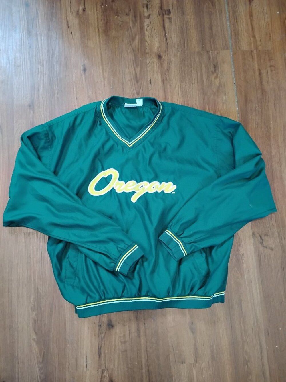 NCAA Vintage 90s Oregon Ducks Pullover Windbreaker Jacket Size US XL / EU 56 / 4 - 2 Thumbnail