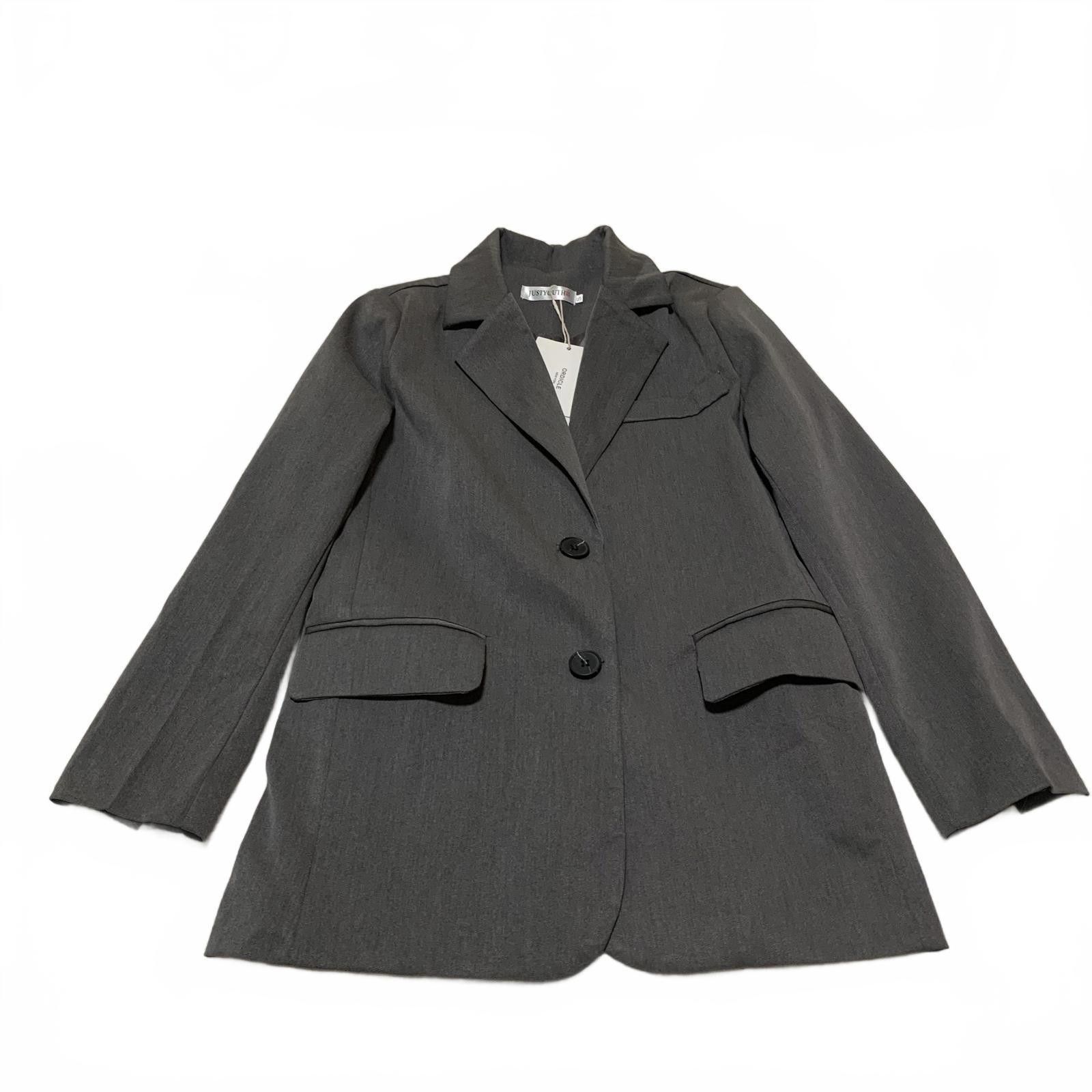 Other NWT JustYouth Women's Size Small Gray Blazer Jacket Size S / US 4 / IT 40 - 1 Thumbnail