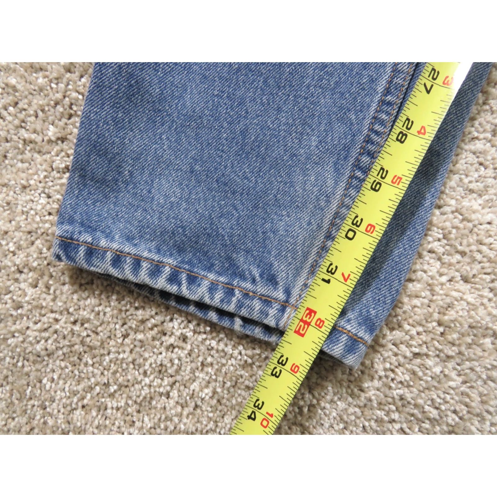 Levi's VINTAGE Levi's 550 Jeans Denim Blue 31x32 Regular Inseam 32 Slim Fit Women 550 Straight 2000 Levis Red Tab Relaxed ลีก 13 JR L Size 34" / US 12 / IT 48 - 6 Thumbnail