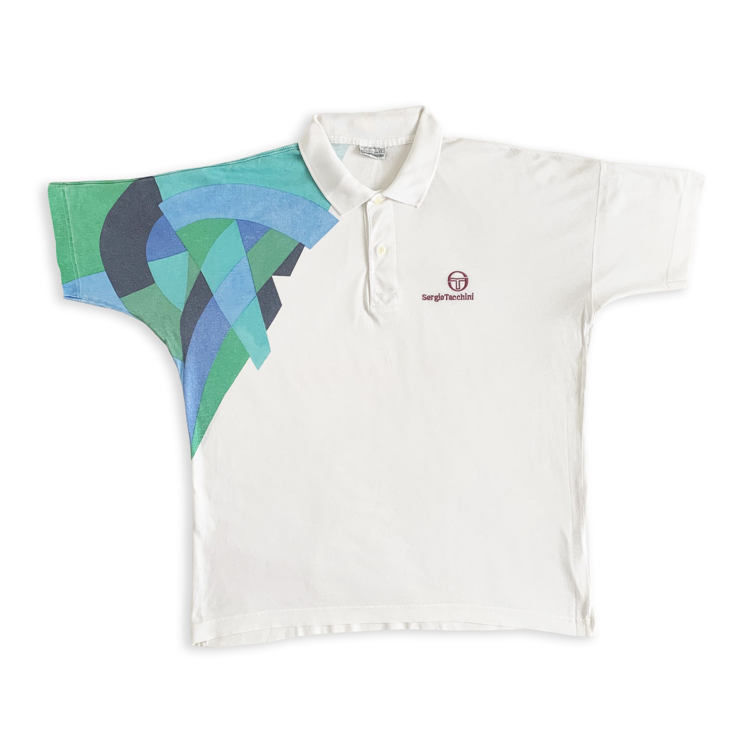 Sergio Tacchini Vintage 80s 90s SERGIO TACCHINI Polo Shirt Tennis Italy M Size US M / EU 48-50 / 2 - 2 Thumbnail