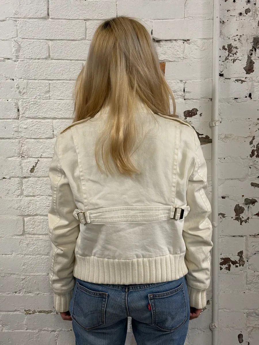 Gucci SS2007 Gucci Cream Madonna Multi-Pocket Bomber Jacket Size S / US 4 / IT 40 - 3 Thumbnail
