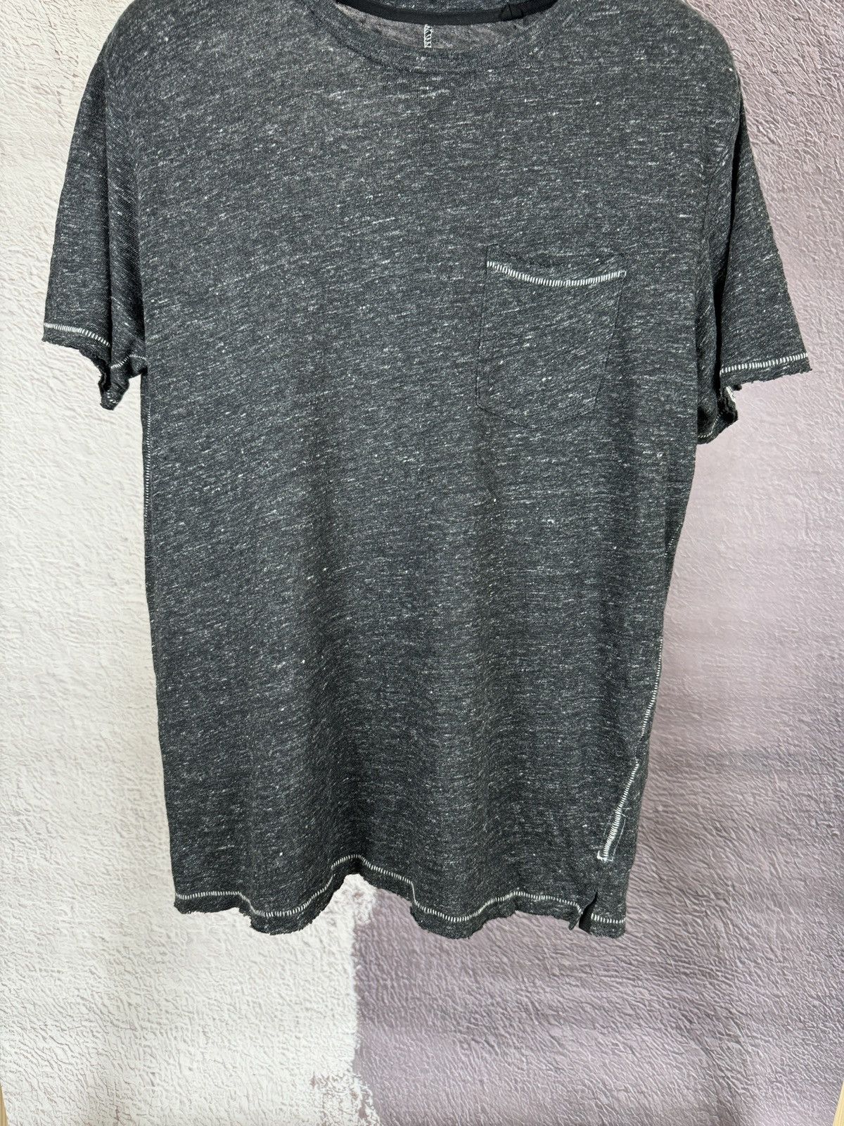 Rag & Bone Rag & Bone grey asymmetric linen ss tee shirt Size US M / EU 48-50 / 2 - 4 Thumbnail