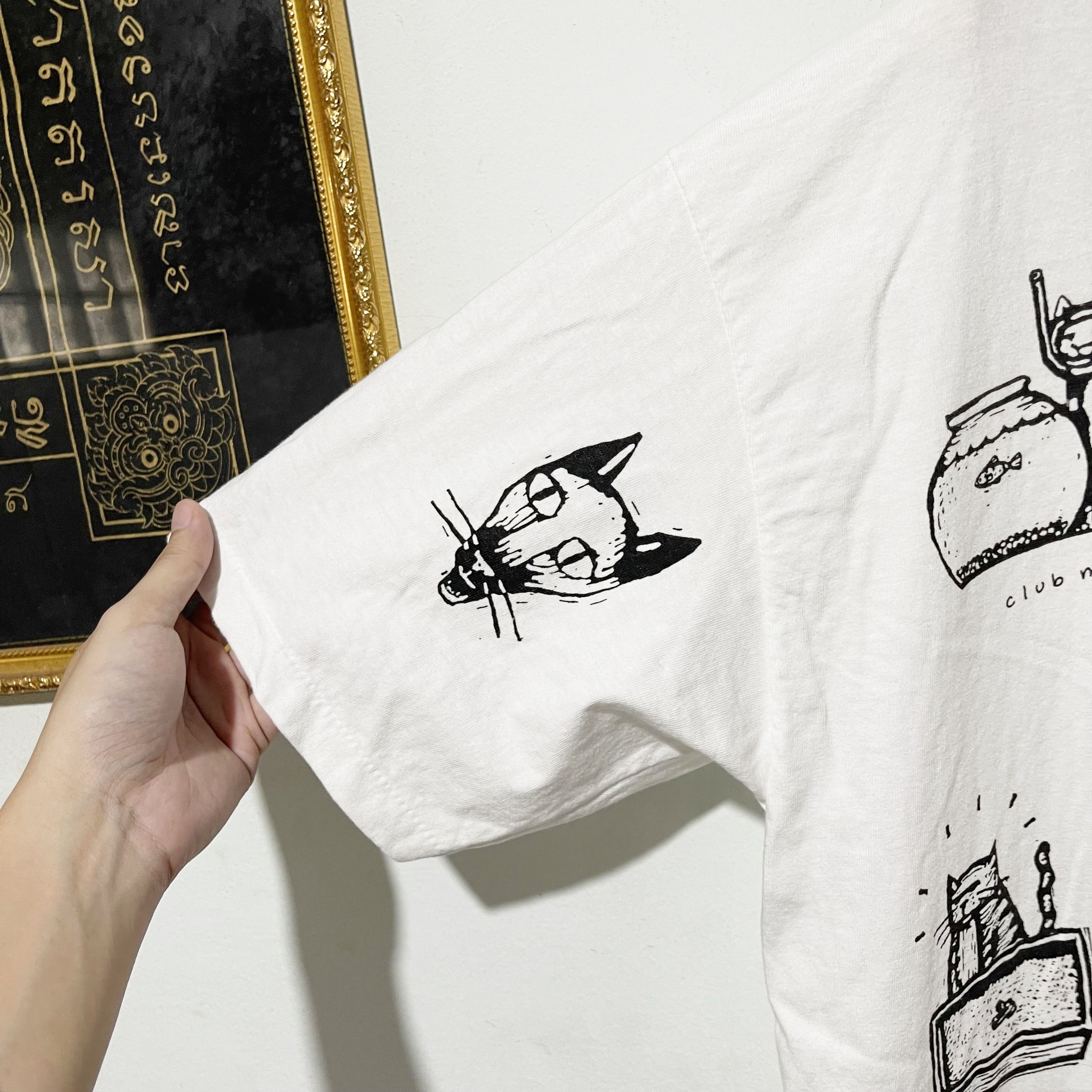 Vintage Vintage 90s Studio Roja Cat Humor T-Shirt Size US XL / EU 56 / 4 - 3 Thumbnail