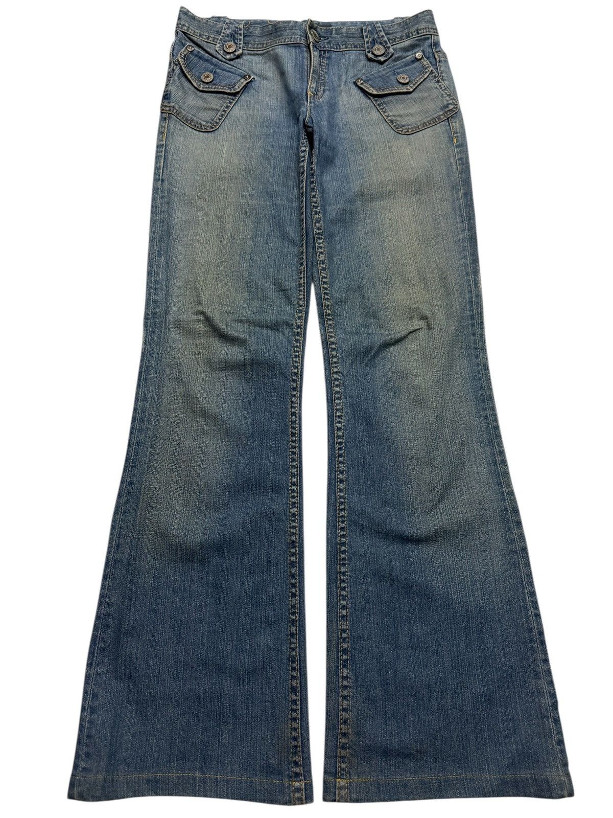 Japanese Brand 💥FLARED💥BANANA REPUBLIC RUSTY MUDWASH BUSHPANTS RARE DENIM Size US 30 / EU 46 - 1 Thumbnail