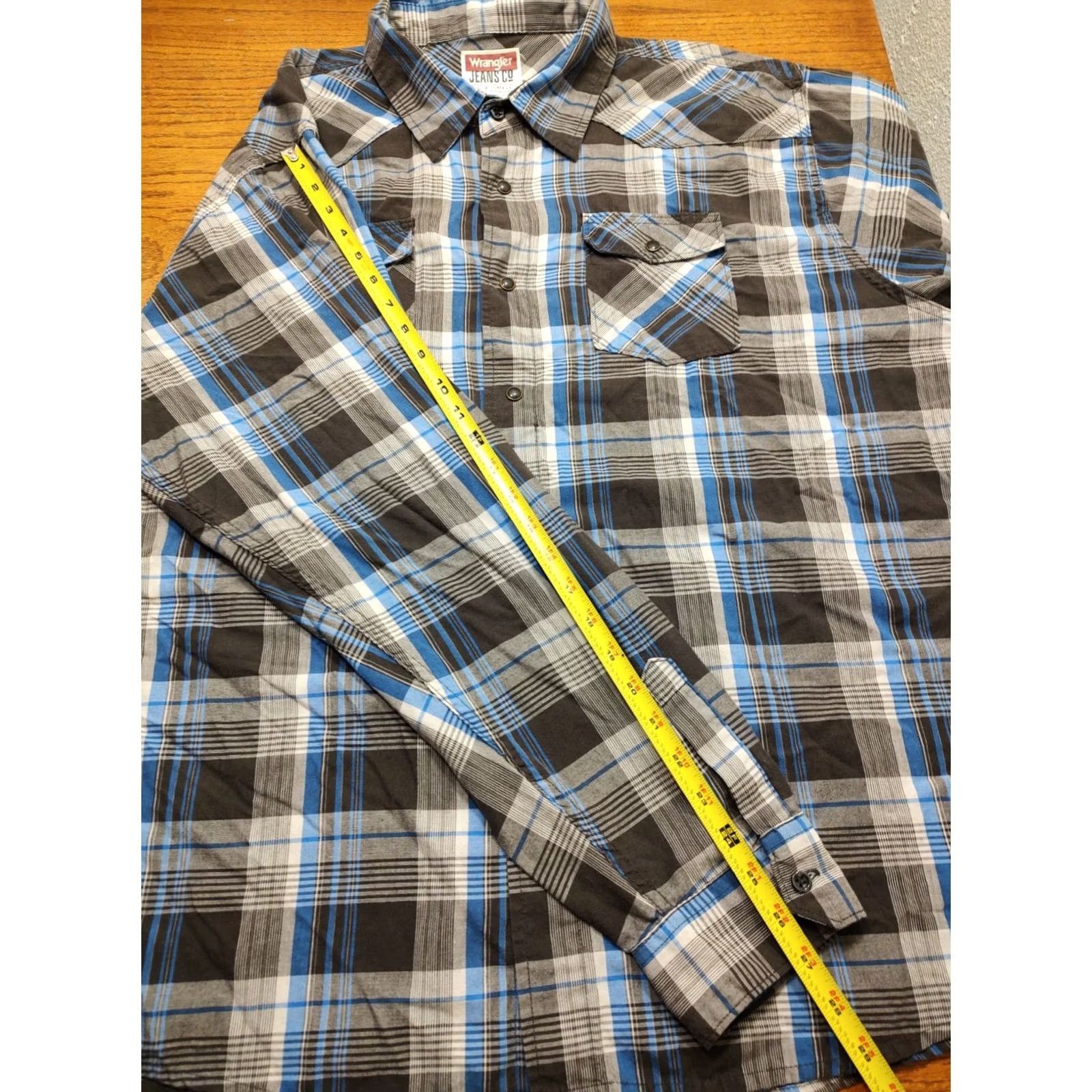 Wrangler VINTAGE Wrangler Shirt Mens 3XL Black Plaid Western Pearl Snap Cowboy Rodeo Button-Up Shirt Size US XXL / EU 58 / 5 - 5 Thumbnail
