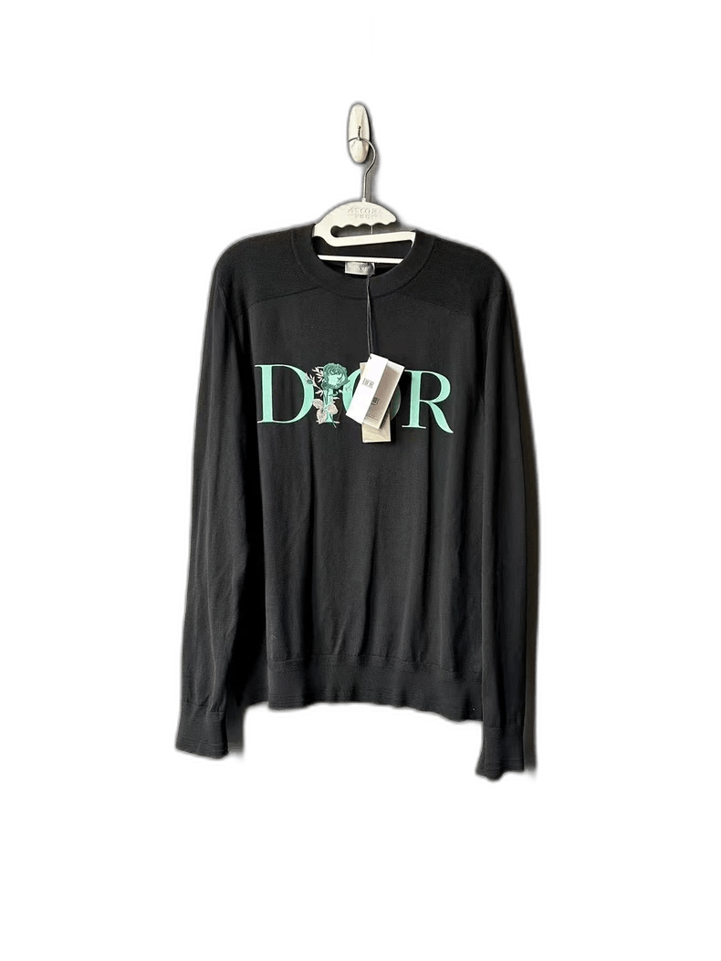Dior Dior Black Knitted Sweater with Logo Size US M / EU 48-50 / 2 - 1 Thumbnail