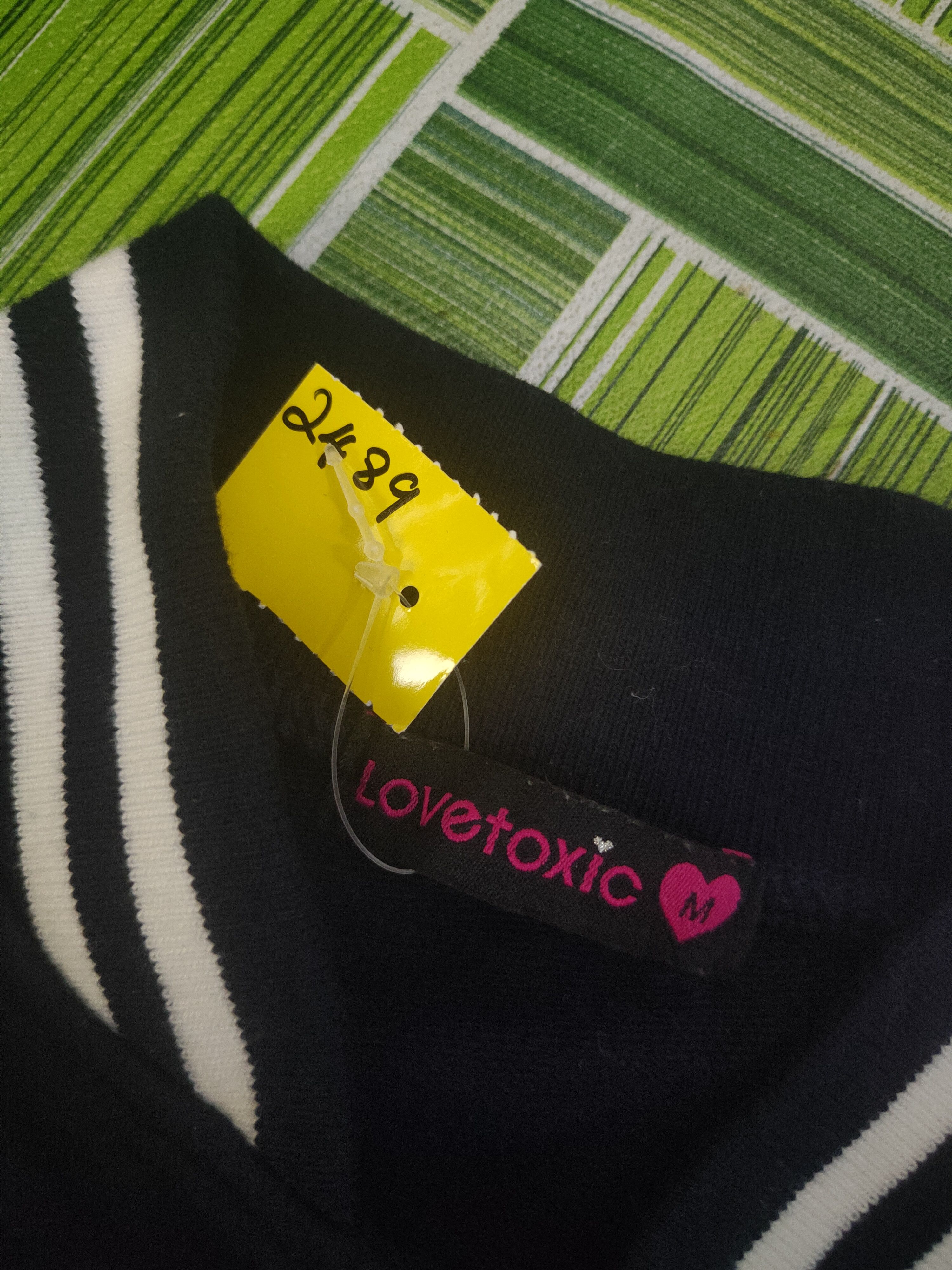 Japanese Brand DL Lovetoxic Navy White Varsity Jackets #2489 Size S / US 4 / IT 40 - 14 Thumbnail