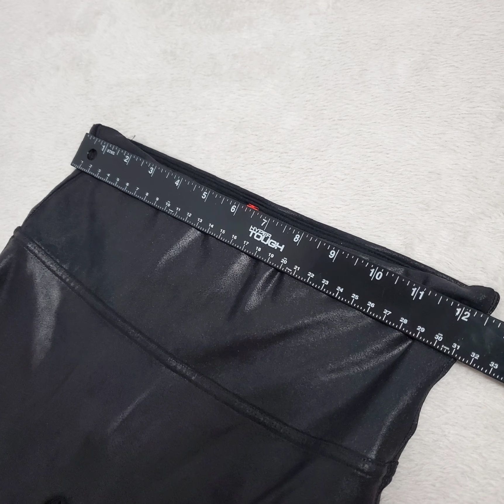 Spanx Spanx Leggings Women Hi Rise Black Faux Leather Pull On Ankle Stretch Size M Size 32" / US 10 / IT 46 - 6 Thumbnail