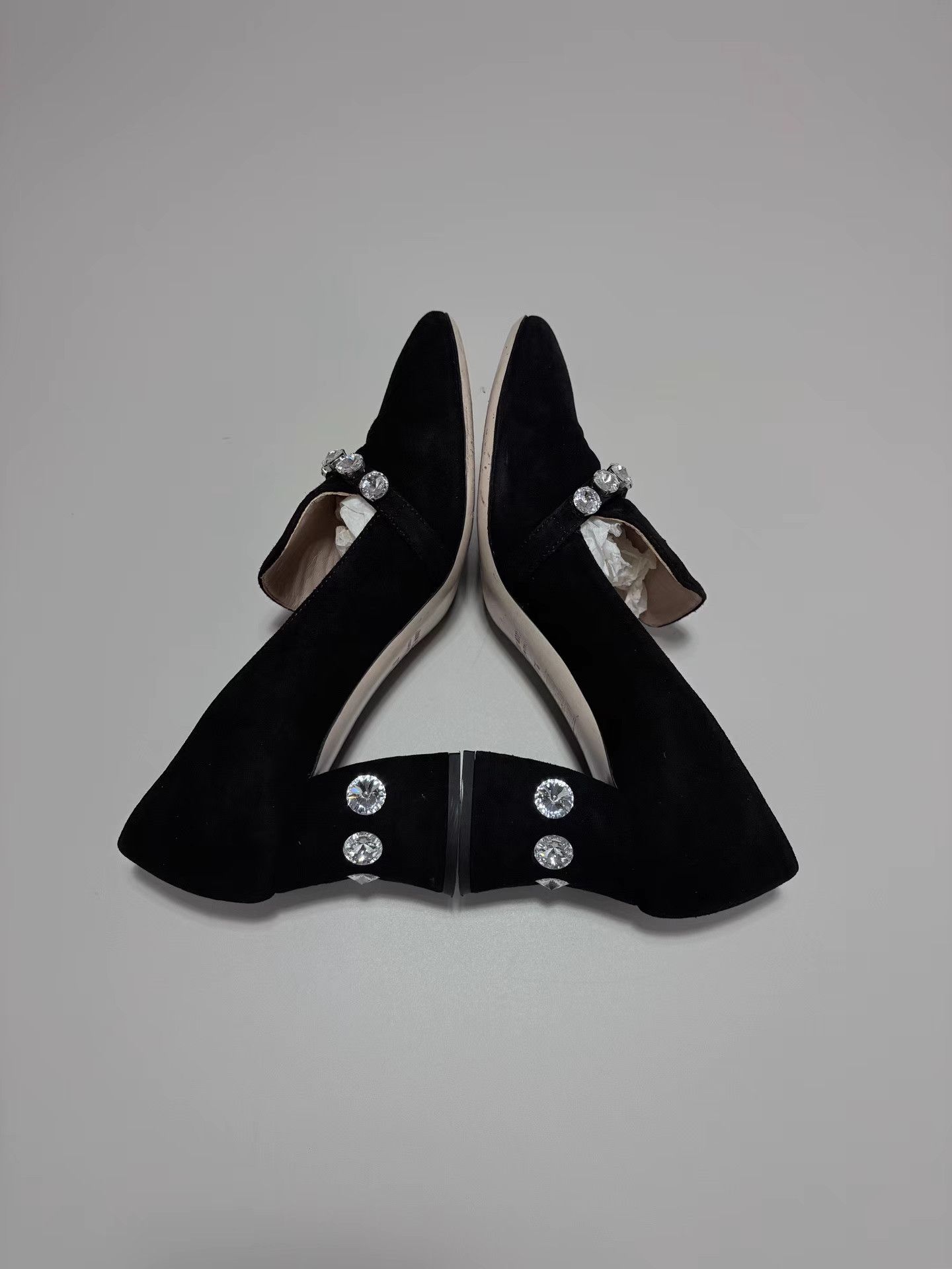 Miu Miu MIUMIU Crystal Embellished Heels K1 Size US 7.5 / IT 37.5 - 4 Thumbnail