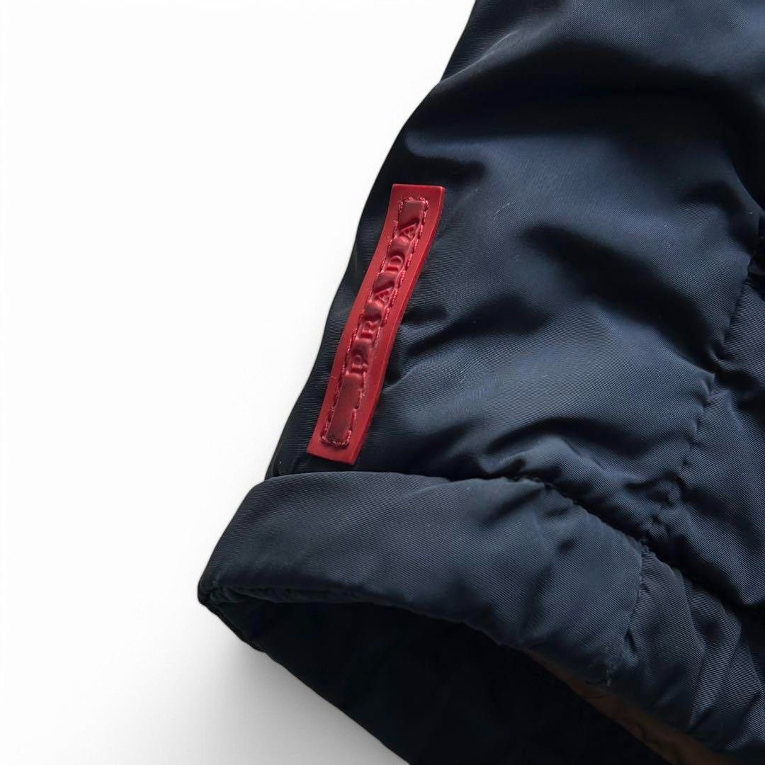 Prada Prada Sport - L Vintage Nylon Jacket Puffer Navy Logo Size US M / EU 48-50 / 2 - 4 Thumbnail