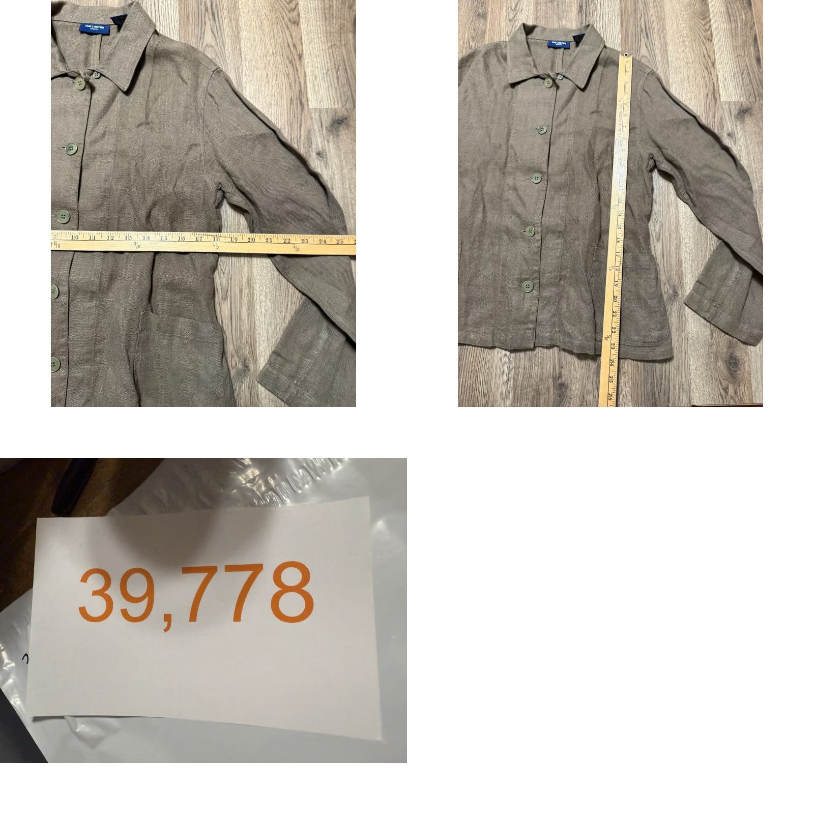 Vintage VINTAGE The Limited America Shirt Womens XS Brown Long Sleeve Button Up 100% Linen Size XS / US 0-2 / IT 36-38 - 8 Thumbnail