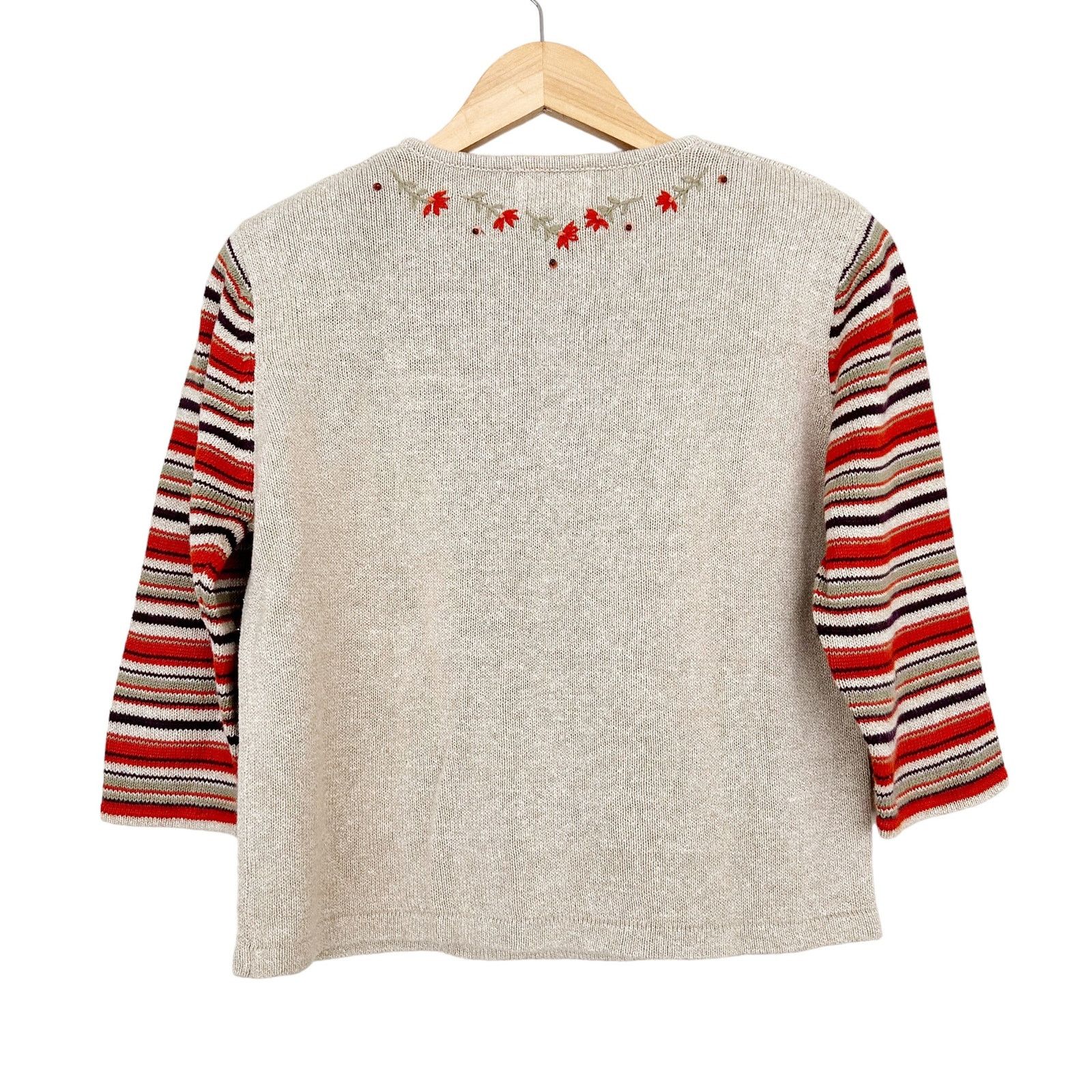 Other Vintage Christopher & Banks Hand Embroidered Sweater Sz M Size M / US 6-8 / IT 42-44 - 3 Thumbnail