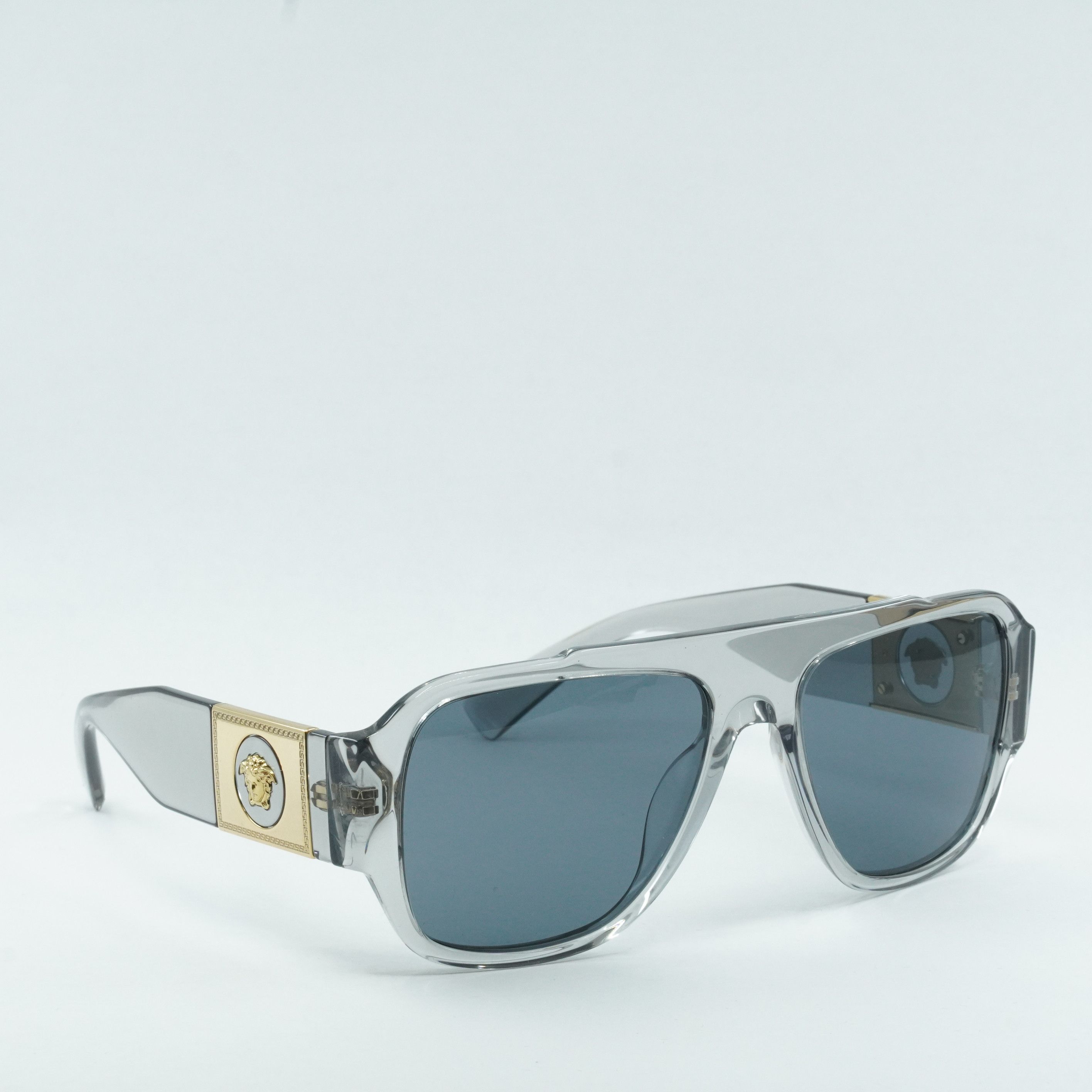 Versace Versace VE4436U 530580 Sunglasses Grey Aviator Frame Size ONE SIZE - 2 Thumbnail