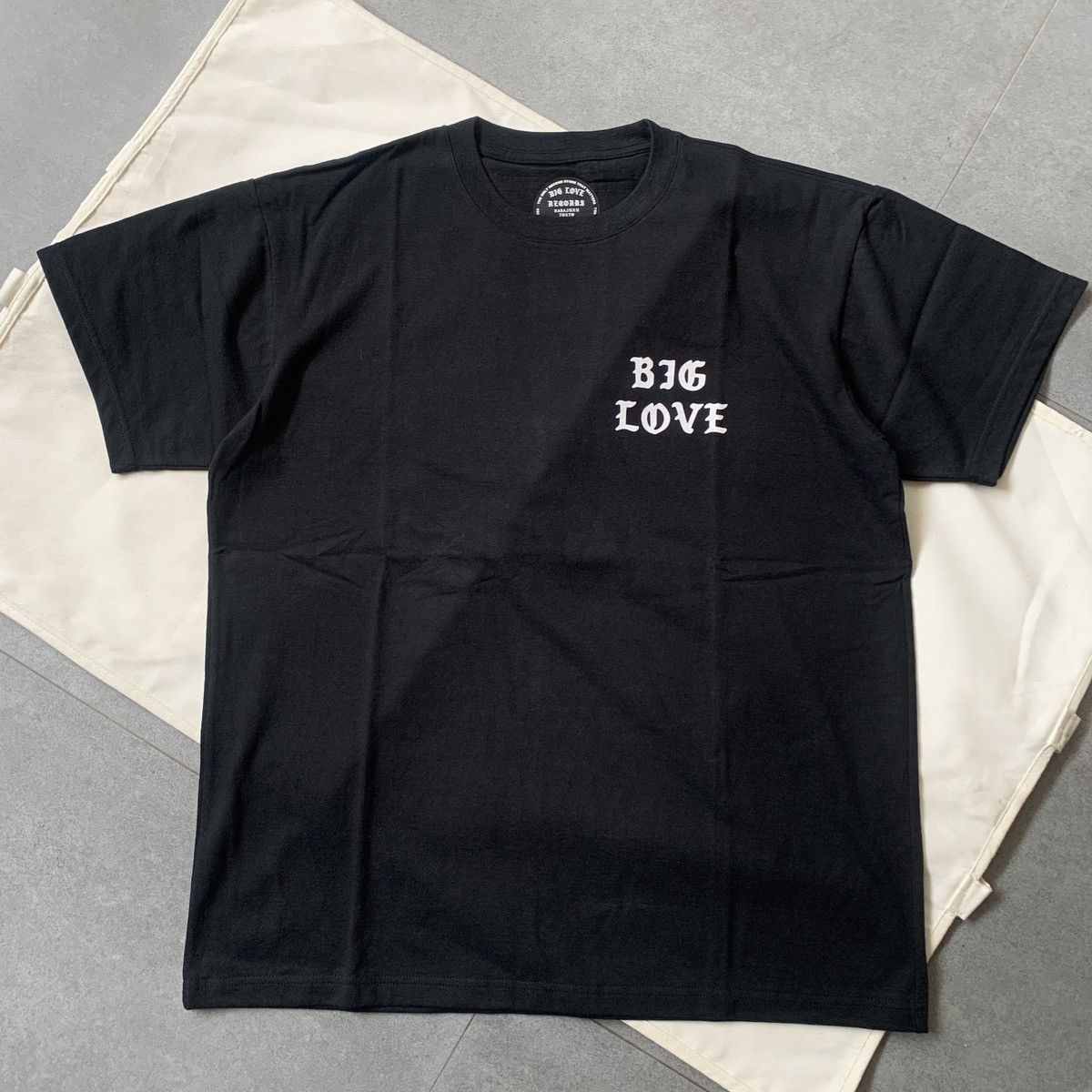 BIG LOVE RECORDS Tシャツ ビッグラブレコーズ バンドTシャツ PAM X BIG LOVE RECORDS 'TEE -BLACK-'
