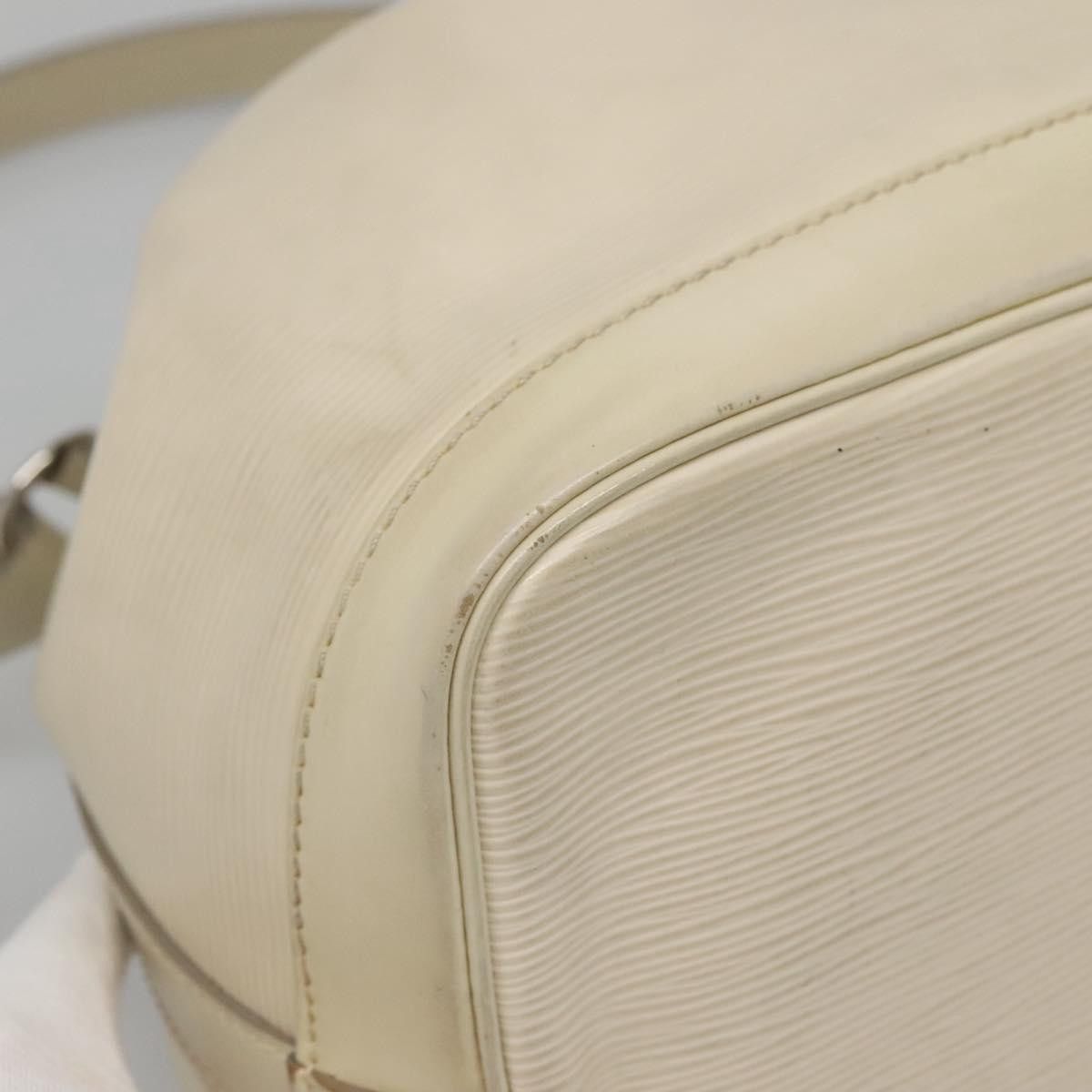 Louis Vuitton LOUIS VUITTON Epi Petit Noe Shoulder Bag White Yvoire Size ONE SIZE - 13 Thumbnail