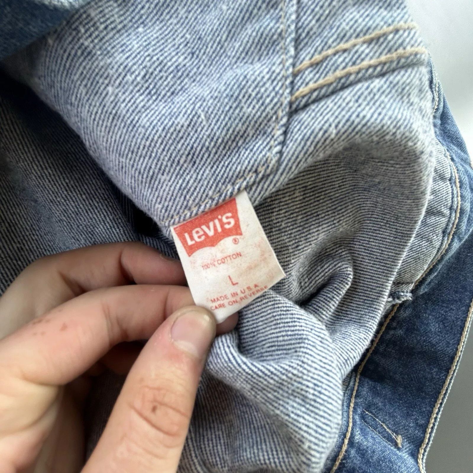 Levi's Vintage Levis Denim Jacket Mens Large Trucker Size US L / EU 52-54 / 3 - 4 Thumbnail