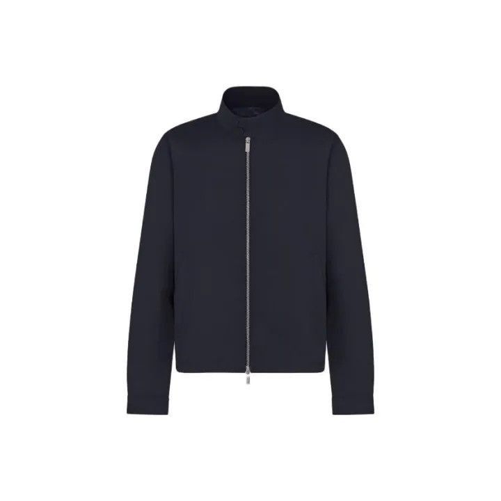 Dior Dior Dior Men's Blue Zip Collar Jacket 0079-2507 Size US L / EU 52-54 / 3 - 2 Thumbnail