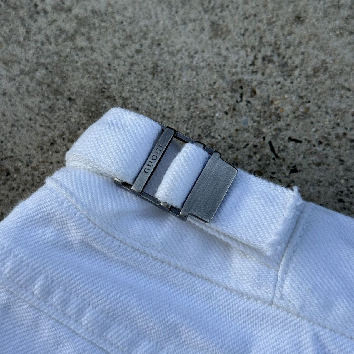 Gucci Vintage Gucci by Tom Ford Women’s White Pants Lampo Zipper Size 28" / US 6 / IT 42 - 20 Thumbnail