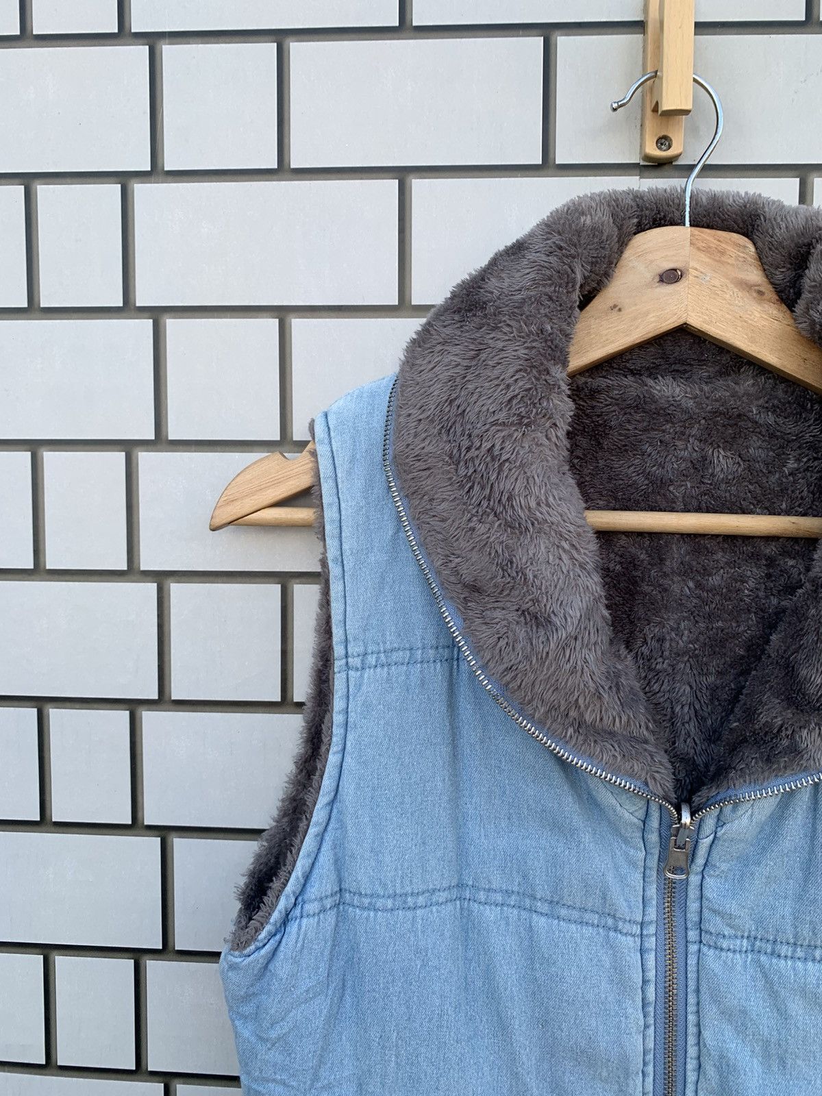 Indigo × Japanese Brand Vintage Japanese Brand Look Jeans Reversible Vest Size US M / EU 48-50 / 2 - 4 Thumbnail