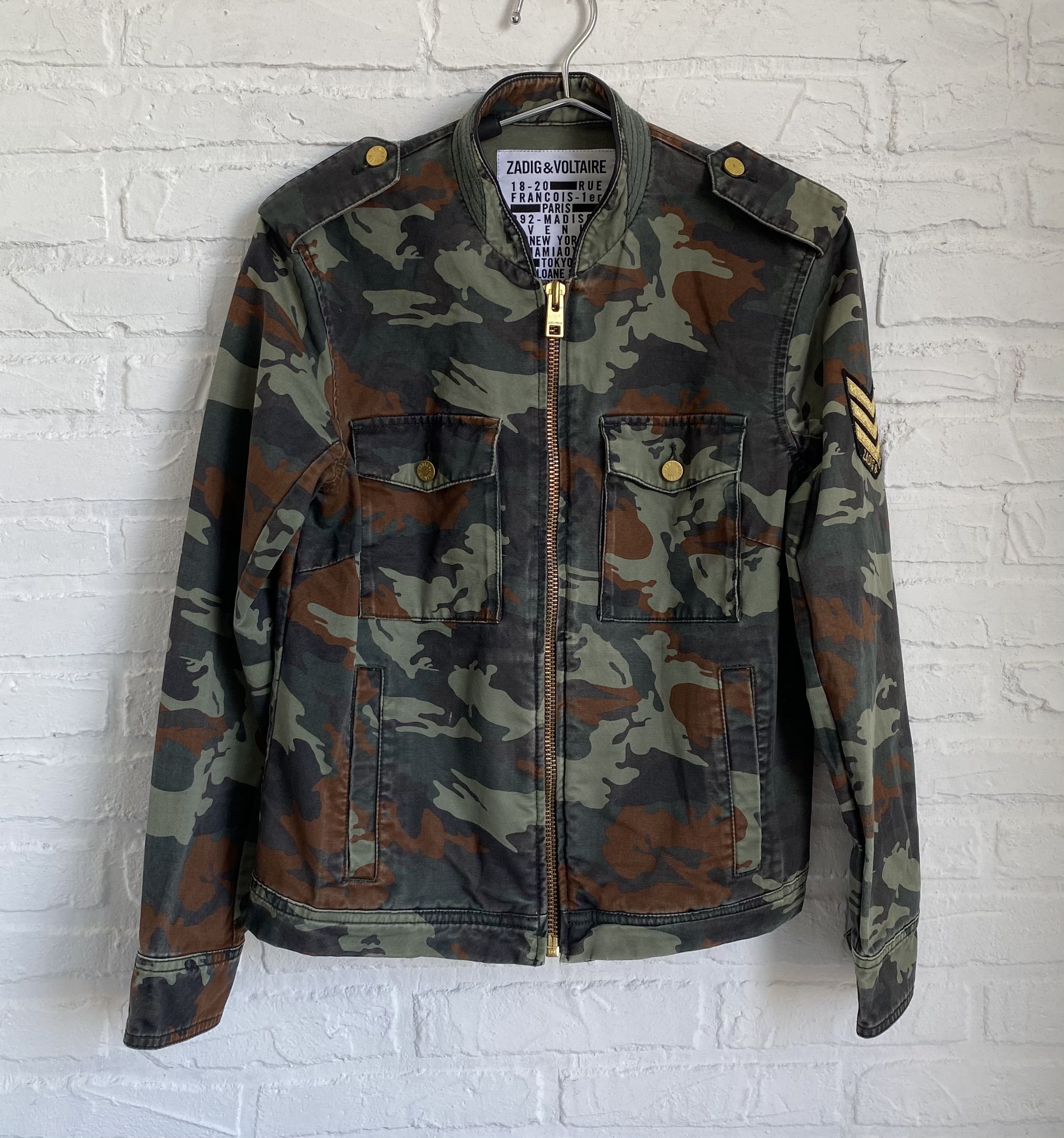 Zadig & Voltaire Zadig & Voltaire kavy camo jacket Size S / US 4 / IT 40 - 1 Thumbnail