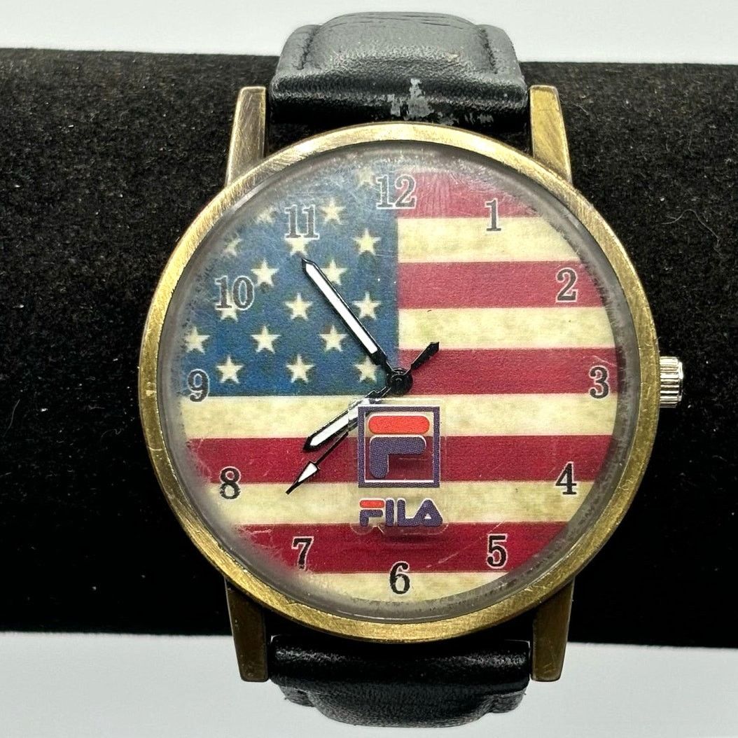 Other Retro Gold American Flag Men's Watch Size ONE SIZE - 1 Thumbnail