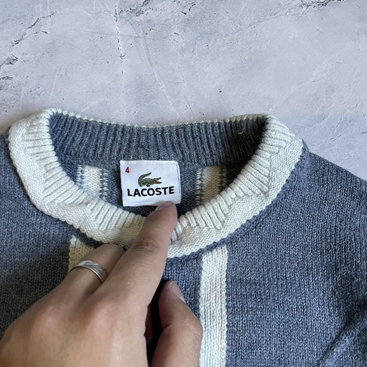Lacoste × Vintage Lacoste Men’s Vintage Knitted Sweater Striped Size US M / EU 48-50 / 2 - 3 Thumbnail
