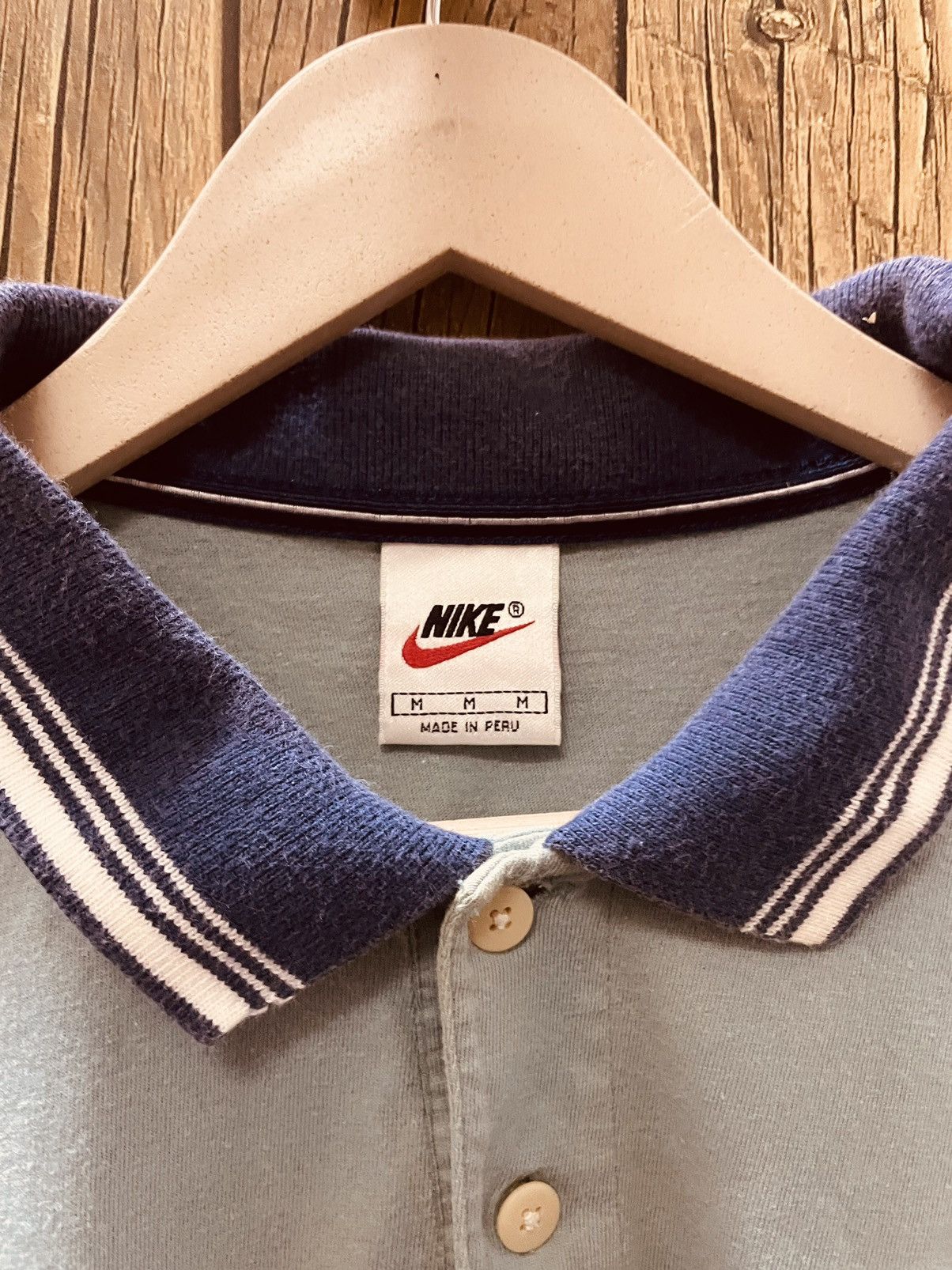 Nike × Vintage Nike court vintage polo t-shirt light blue 90s Size US M / EU 48-50 / 2 - 5 Thumbnail