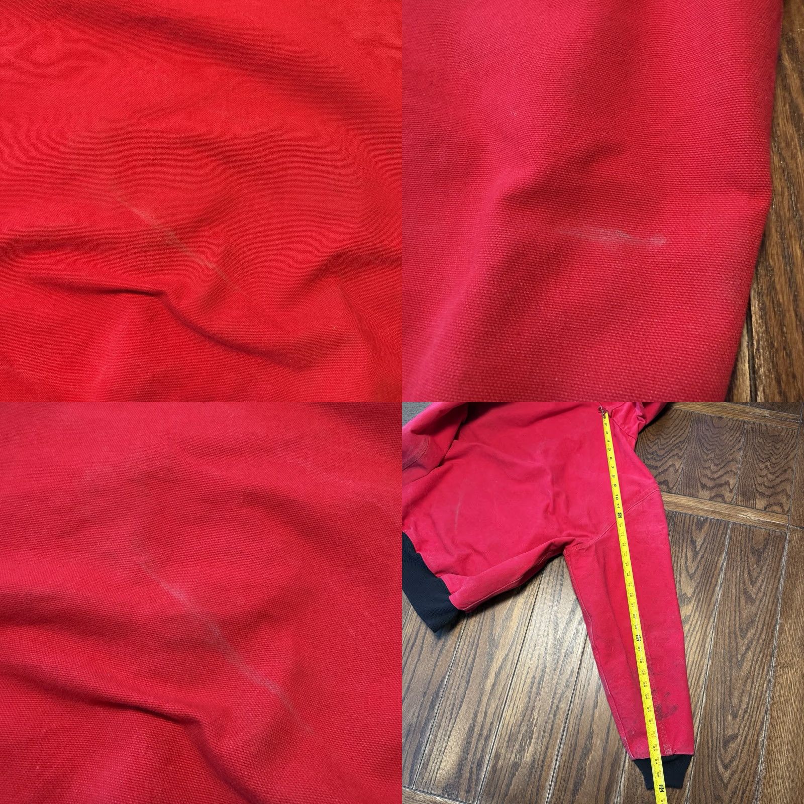Carhartt VINTAGE Carhartt JR100 Thermal Lined Duck Canvas Jacket Red XL Men Bomber Jacket 90s Size US XL / EU 56 / 4 - 11 Thumbnail