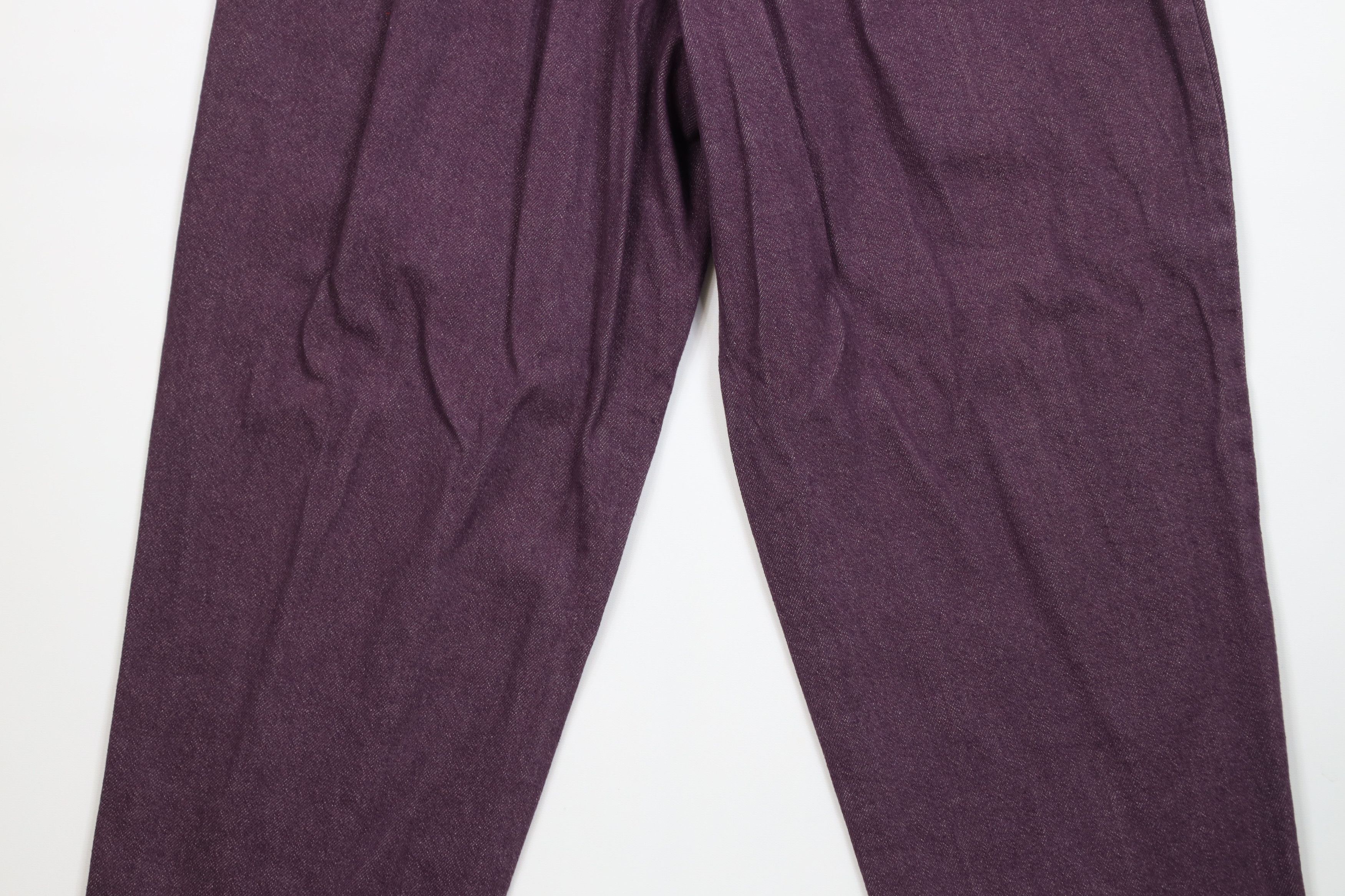 Vintage Deadstock Vintage 90s Streetwear Fit Tapered Jeans Purple Size 40" / US 18 - 10 Thumbnail