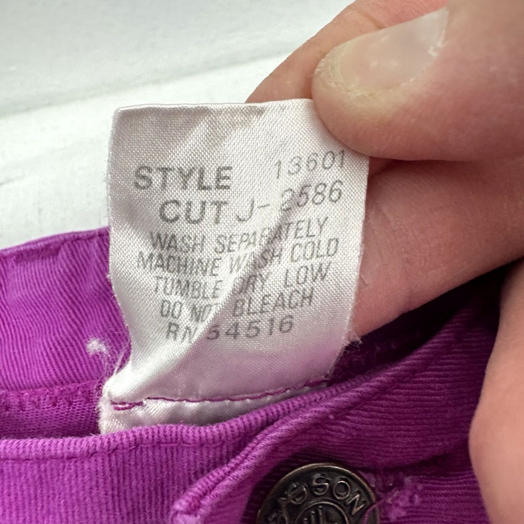 Vintage VINTAGE Sasson Pants Womens 10 High Waisted Mom Jeans 80s USA Pink Casual Hipster Size 32" / US 10 / IT 46 - 6 Thumbnail