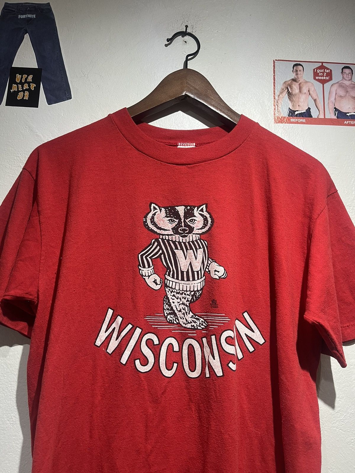 Collegium 1980s Wisconsin College tee Size US L / EU 52-54 / 3 - 3 Thumbnail