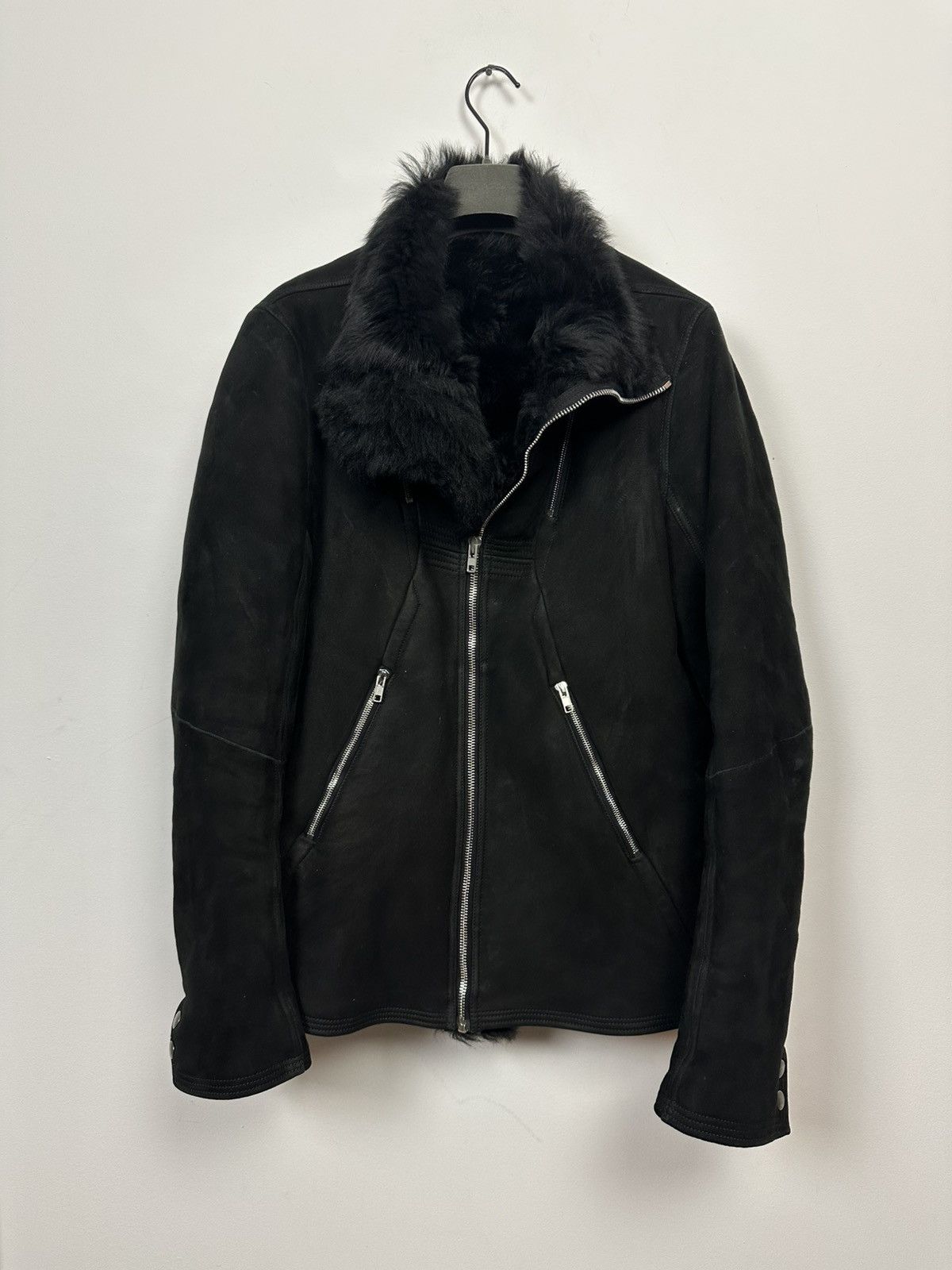 Rick Owens FW15 ‘SPHINX’ Shearling Geo Jacket Size US L / EU 52-54 / 3 - 1 Thumbnail