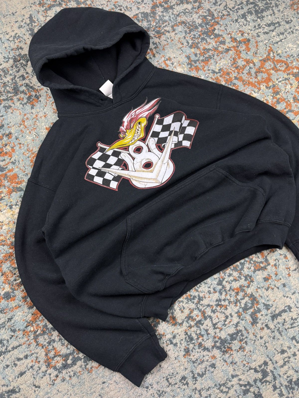 Vintage Vintage 90s Mr Horsepower V8 Clay Smith Cams graphic hoodie Size US M / EU 48-50 / 2 - 2 Thumbnail