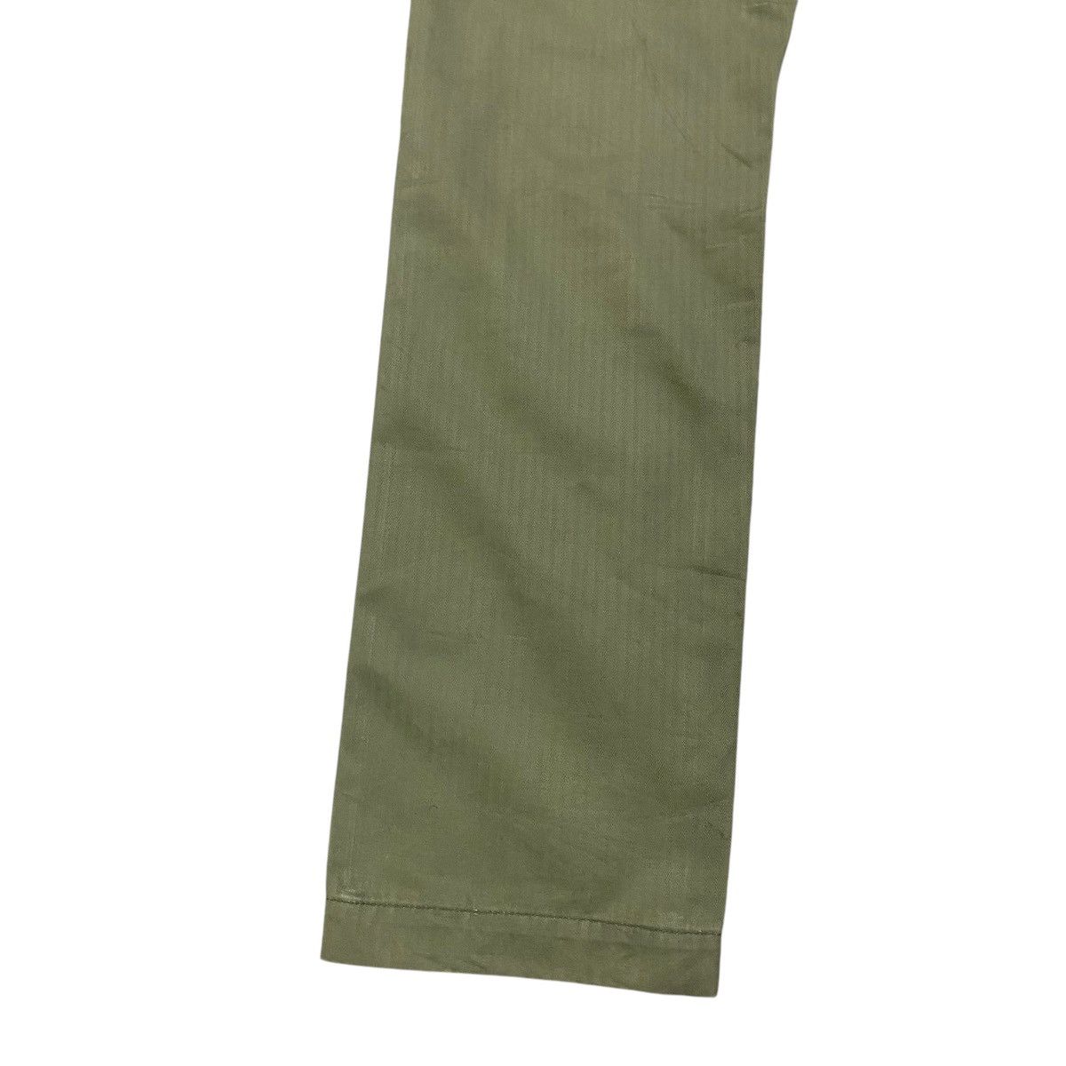 Japanese Brand BUTTON ONE'S LIP Herringbone Fatigue Pants Size US 30 / EU 46 - 15 Thumbnail