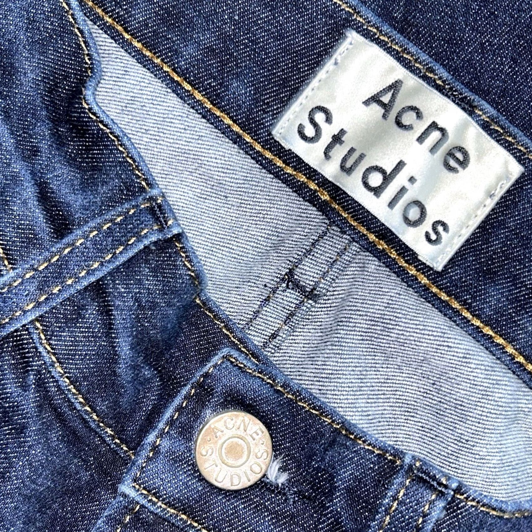 Acne Studios Acne Studios Ace Raw Gothic Denim Jeans 28x31 Slim Blue Jeans Streetwear Men City Apparel Logo 5-Pocket Size US 28 / EU 44 - 5 Thumbnail