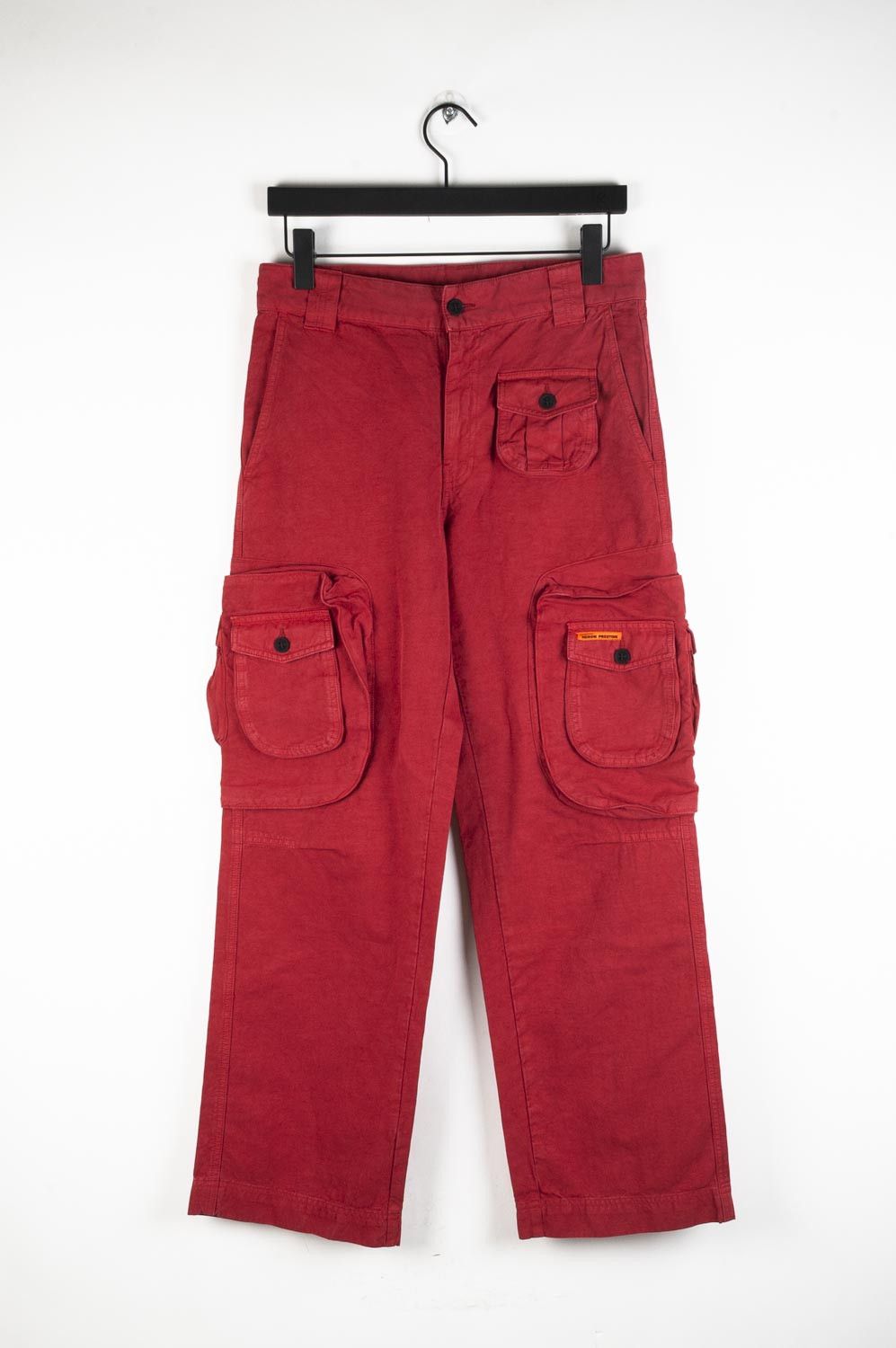 Heron Preston Red Heron Preston Men Cargo Pants Size S Size US 32 / EU 48 - 1 Thumbnail
