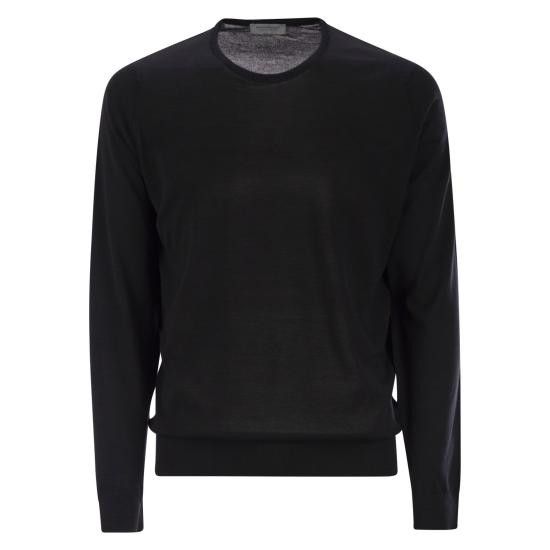 John Smedley JOHN SMEDLEY Men Sweater HATFIELD BLACK Size US L / EU 52-54 / 3 - 1 Thumbnail