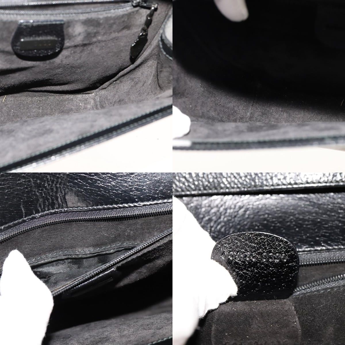 Gucci GUCCI Shoulder Bag Leather Black Size ONE SIZE - 12 Thumbnail