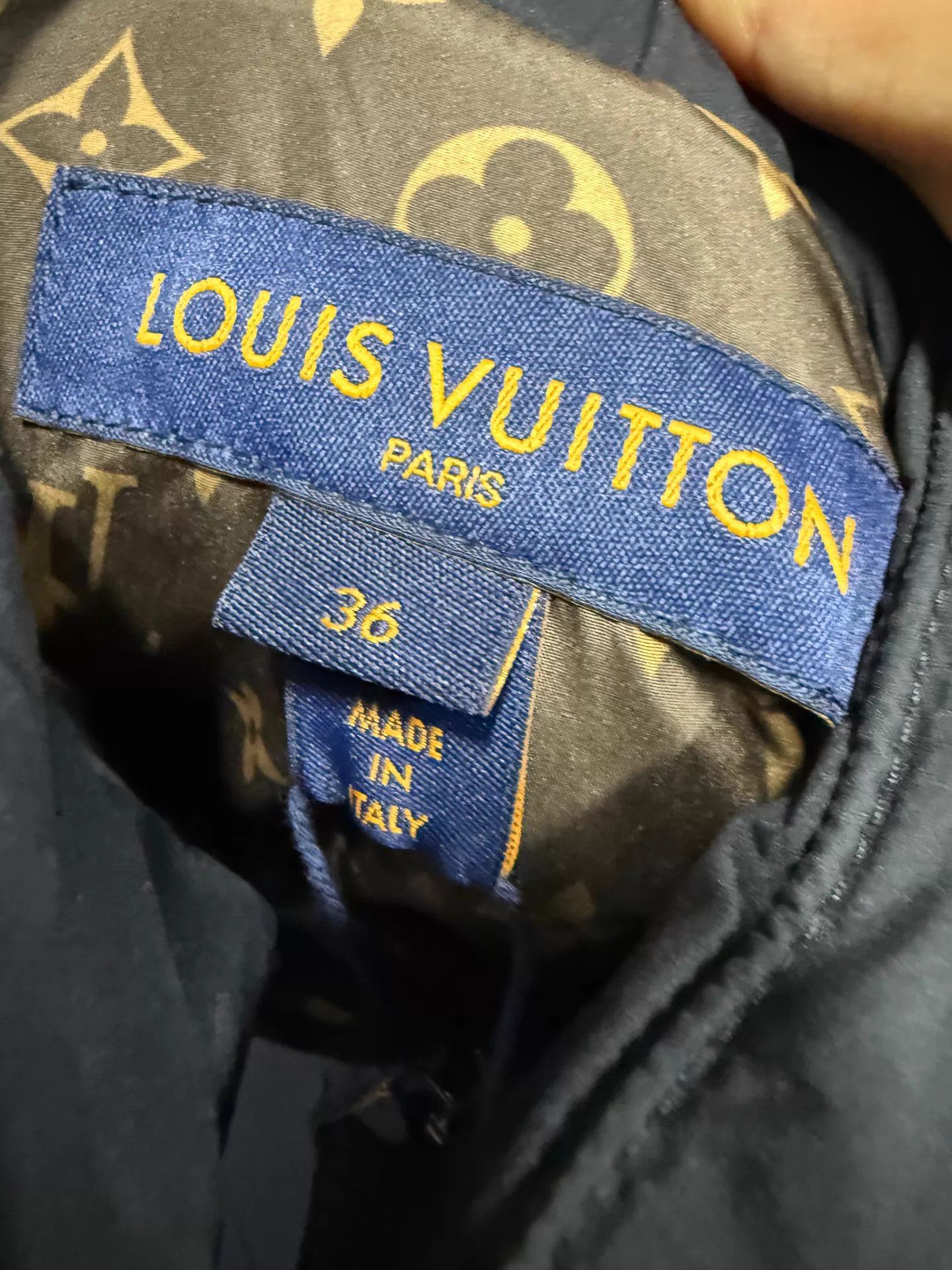 Louis Vuitton LV Brown Monogram Puffer Jacket Removable Hood Button-Zip Size XS / US 0-2 / IT 36-38 - 5 Thumbnail